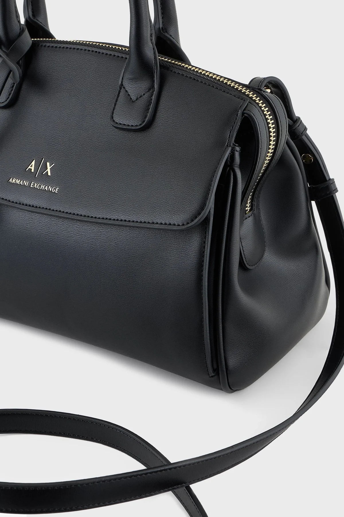 Armani Exchange Logolu Çıkarılabilir Askılı Bayan Çanta XW000395 AF12040 UC001 SİYAH - 14