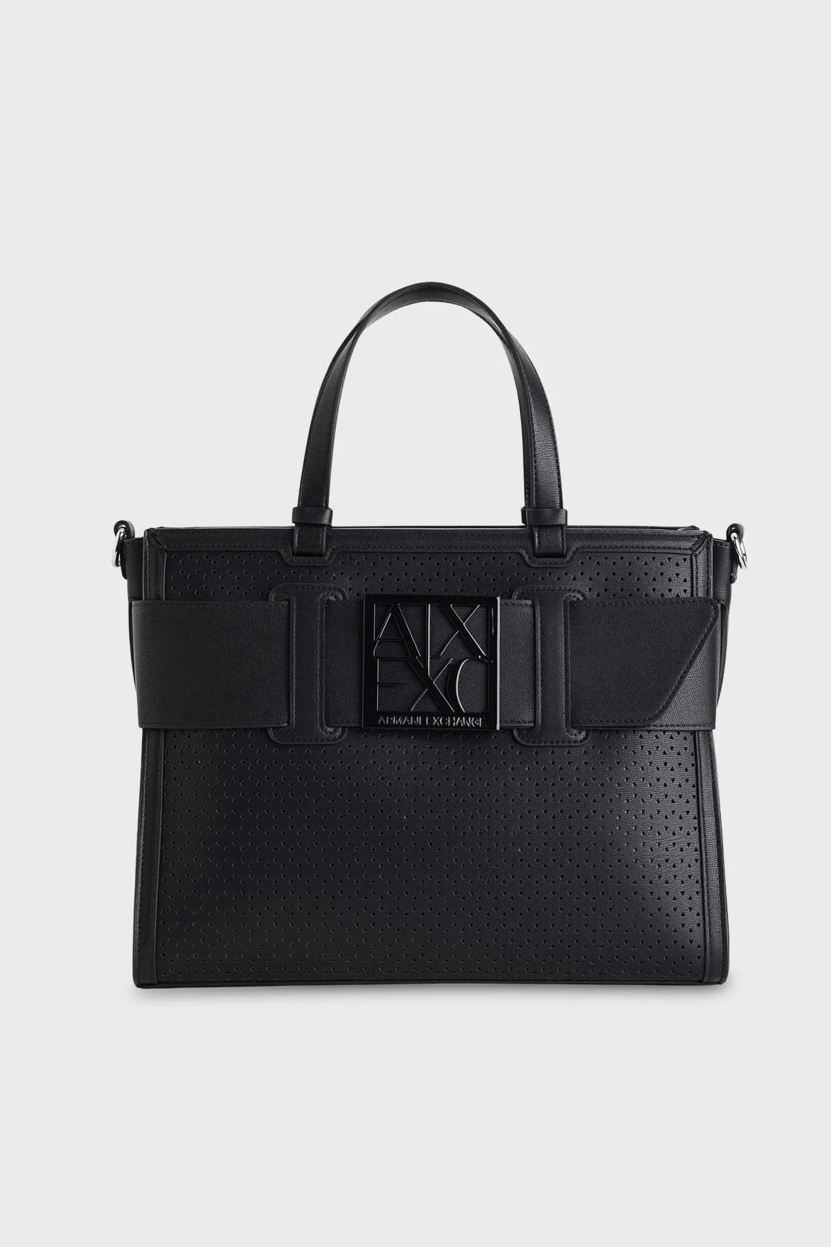 Armani Exchange Logolu Çıkarılabilir Askılı Bayan Çanta XW000920 AF22626 UC001 SİYAH - 1