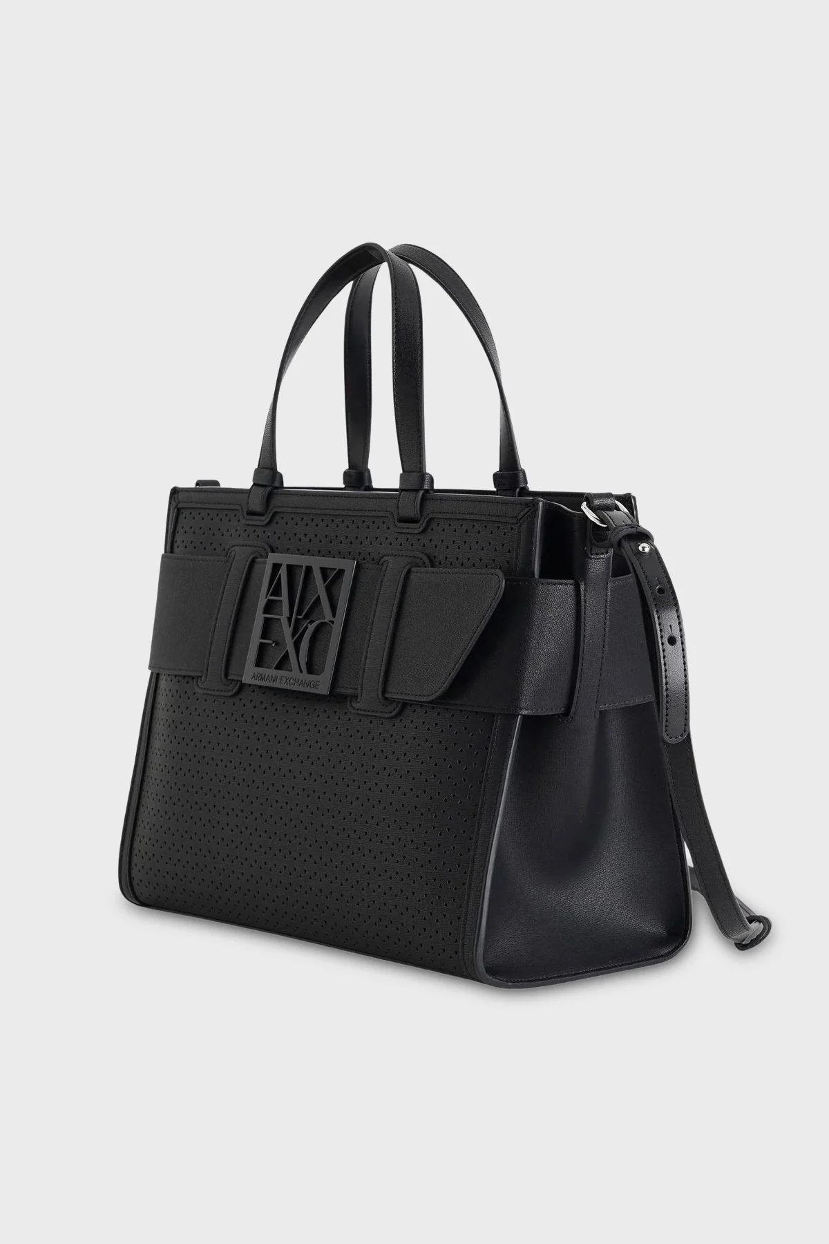 Armani Exchange Logolu Çıkarılabilir Askılı Bayan Çanta XW000920 AF22626 UC001 SİYAH - 4