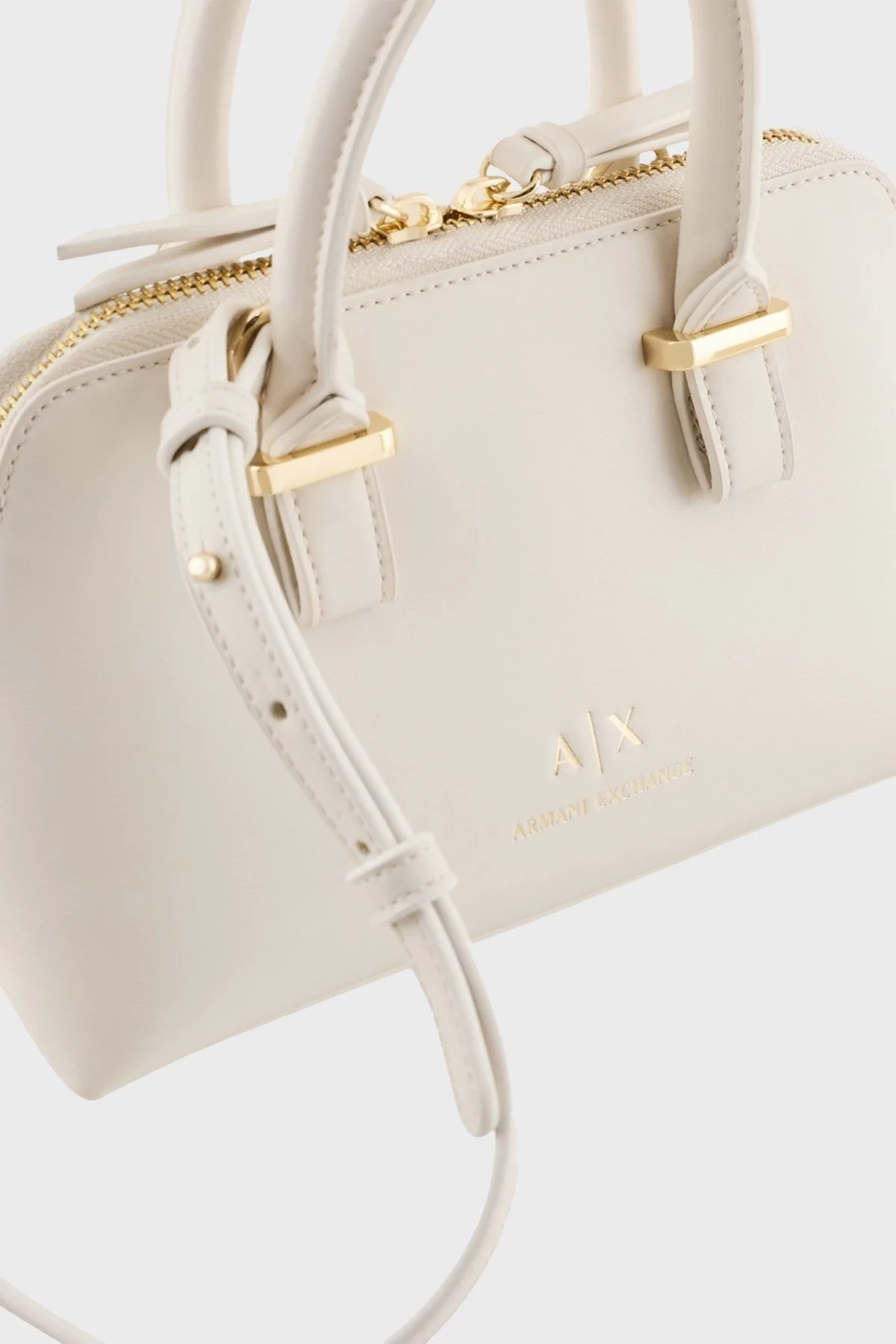 Armani Exchange Logolu Çıkarılabilir Askılı Bayan Çanta XW000938 AF13686 U1074 EKRU - 5