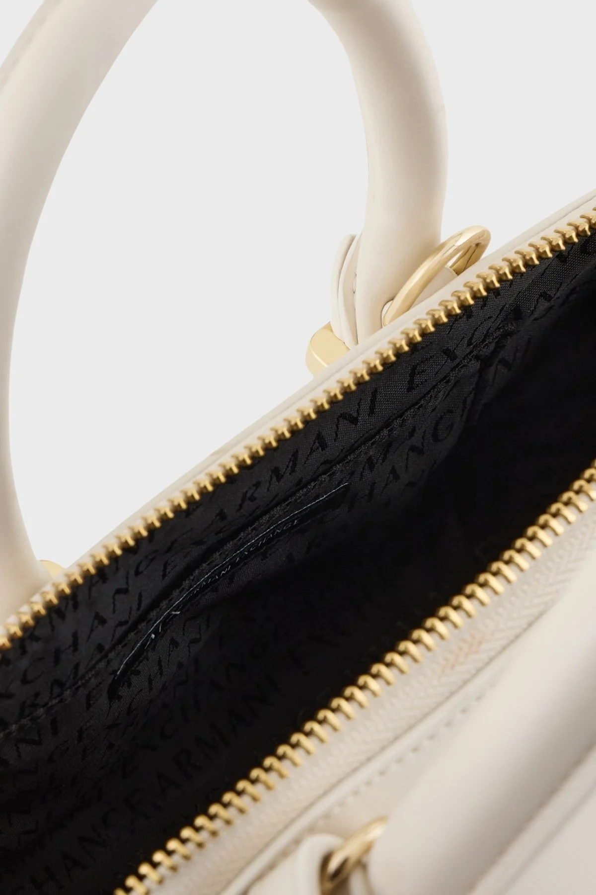 Armani Exchange Logolu Çıkarılabilir Askılı Bayan Çanta XW000938 AF13686 U1074 EKRU - 6