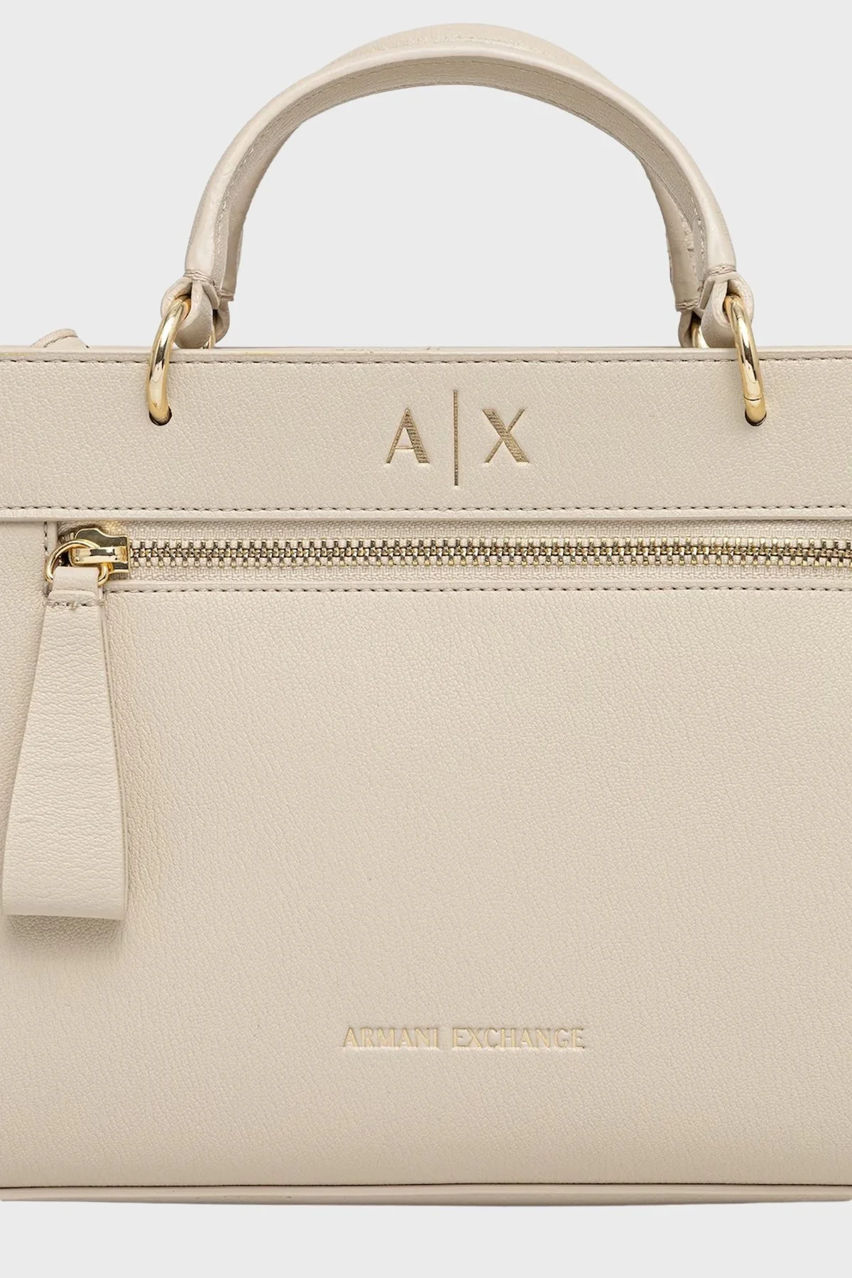 Armani Exchange Logolu Çıkarılabilir Askılı Bayan Çanta XW001554 AF17117 U1092 BEJ - 4