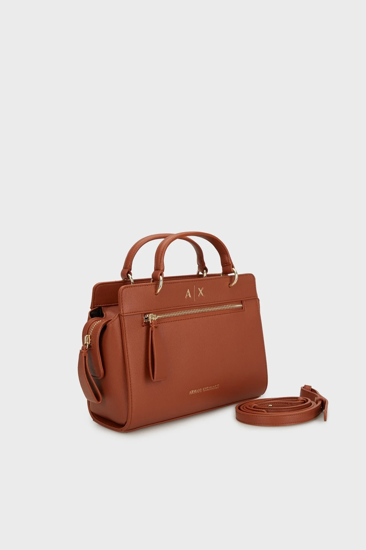 Armani Exchange Logolu Çıkarılabilir Askılı Bayan Çanta XW001554 AF17117 U6048 TABA - 3