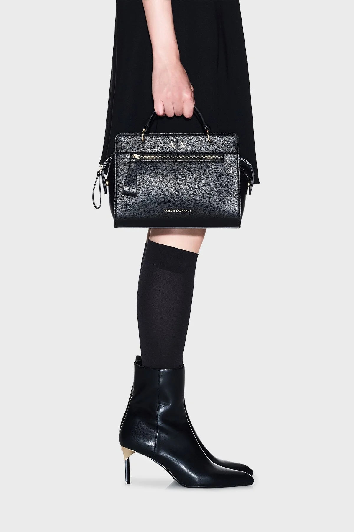 Armani Exchange Logolu Çıkarılabilir Askılı Bayan Çanta XW001554 AF17117 UC001 SİYAH - 10