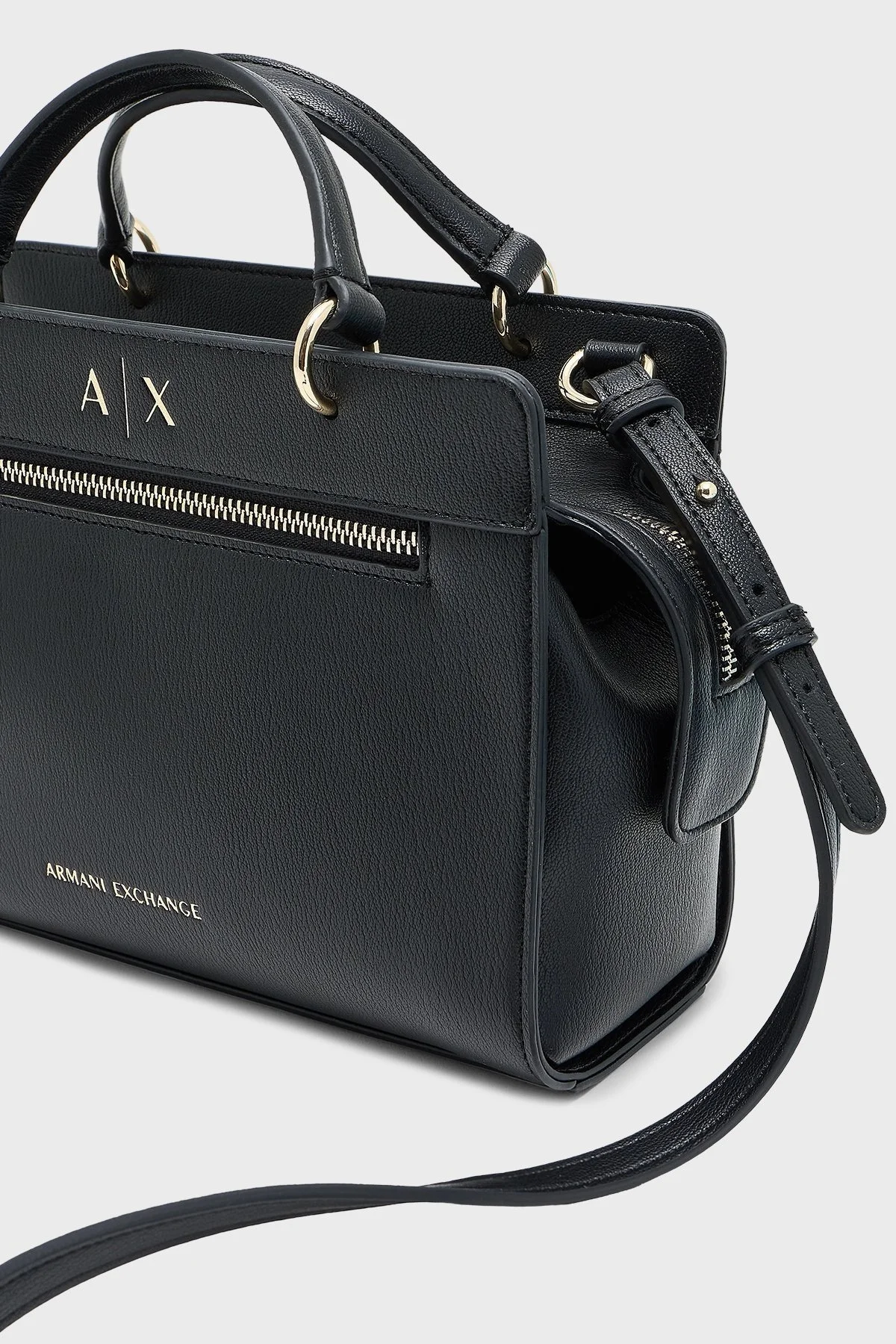 Armani Exchange Logolu Çıkarılabilir Askılı Bayan Çanta XW001554 AF17117 UC001 SİYAH - 13