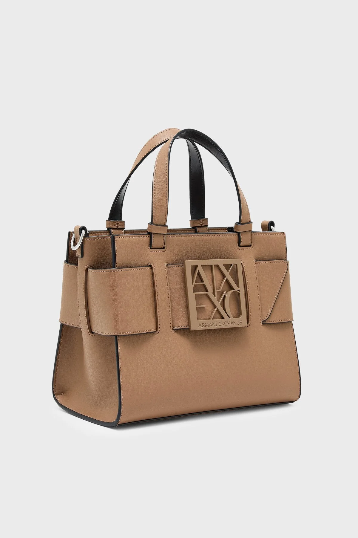 Armani Exchange Logolu Çıkarılabilir Askılı Kadın Çanta 942690 0A874 U6186 Taba - 4