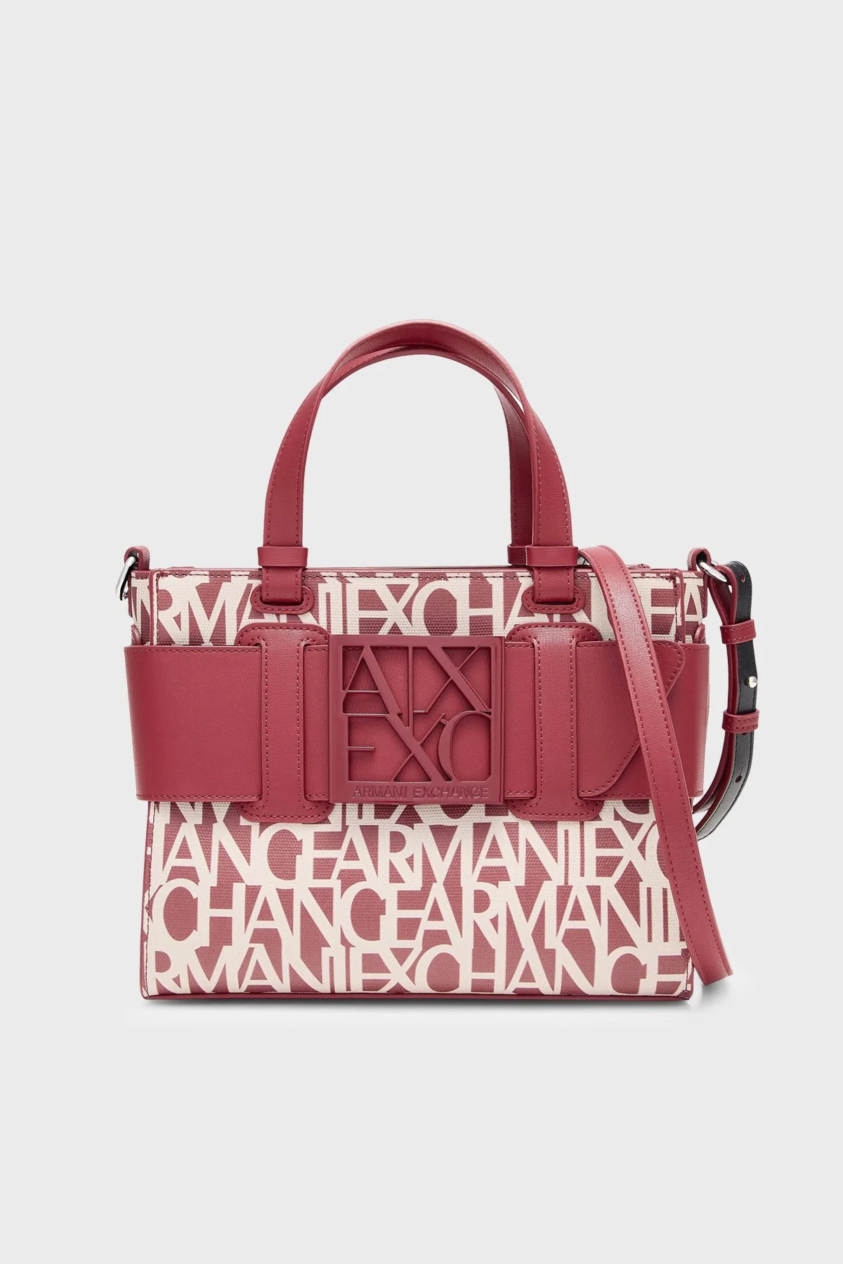 Armani Exchange Logolu Çıkarılabilir Askılı Kadın Çanta 942690 3F742 M5151 Kırmızı - 1