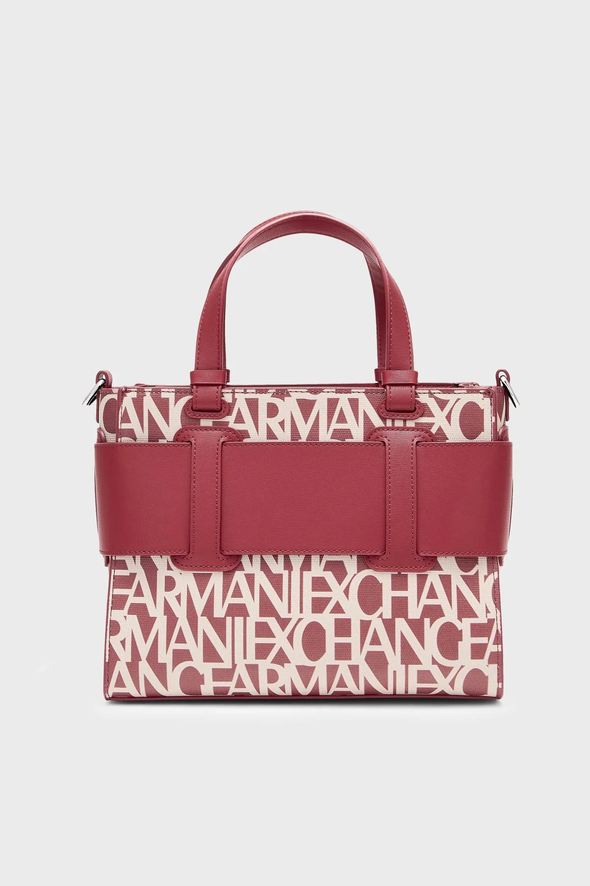 Armani Exchange Logolu Çıkarılabilir Askılı Kadın Çanta 942690 3F742 M5151 Kırmızı - 4