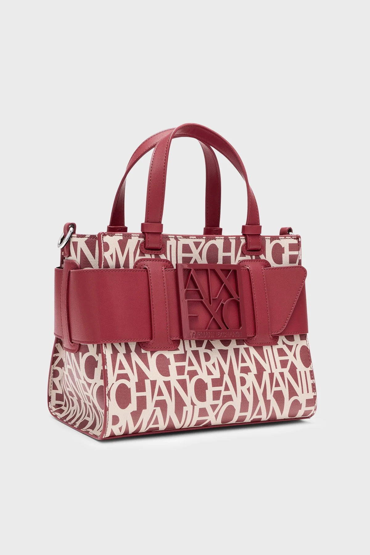 Armani Exchange Logolu Çıkarılabilir Askılı Kadın Çanta 942690 3F742 M5151 Kırmızı - 6
