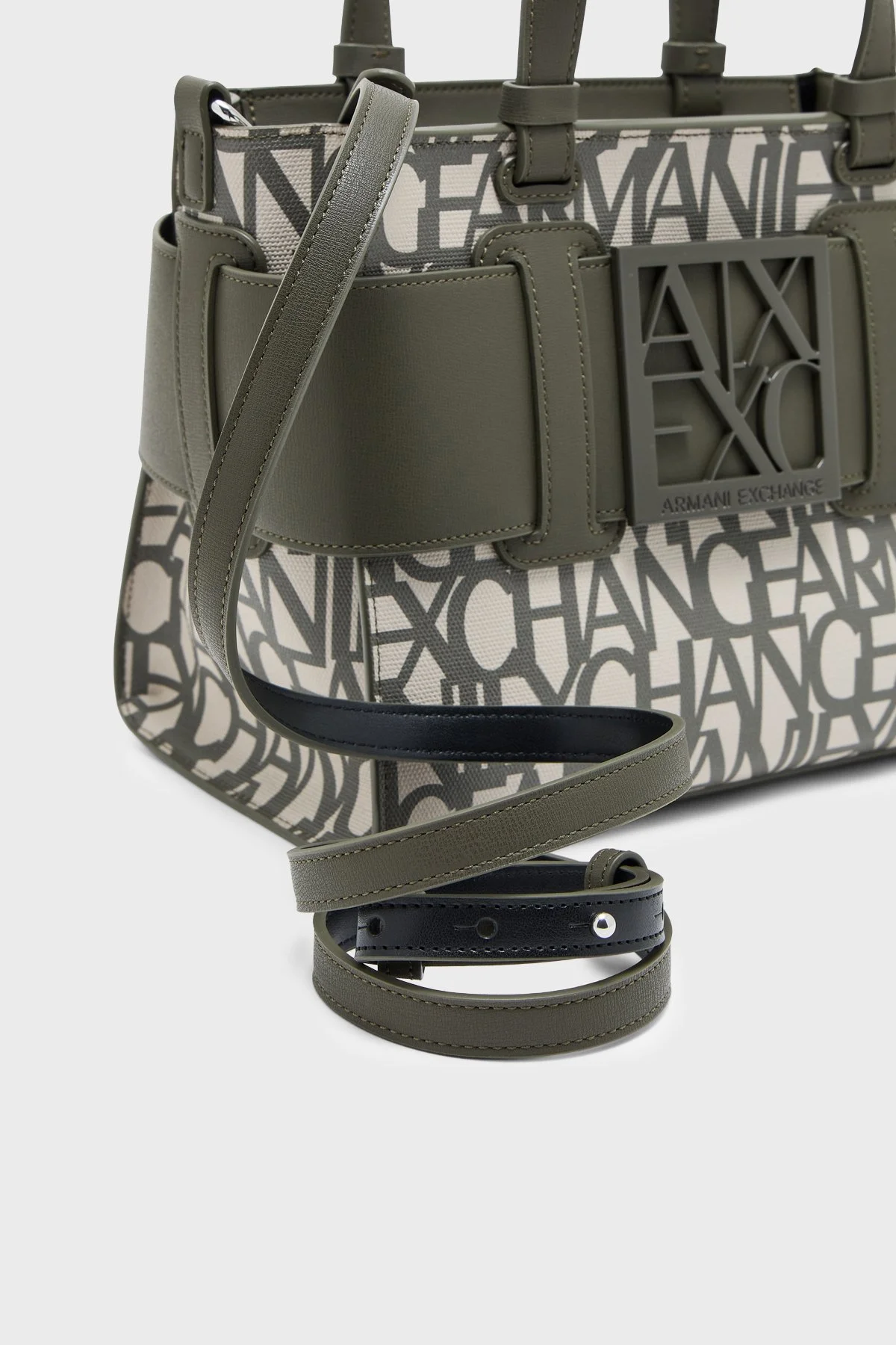 Armani Exchange Logolu Çıkarılabilir Askılı Kadın Çanta 942690 3F742 MZ317 Haki - 6