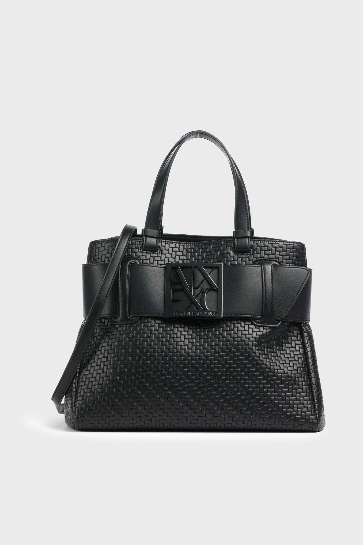 Armani Exchange Logolu Çıkarılabilir Askılı Kadın Çanta XW000285 AF22628 UC001 SİYAH - 1
