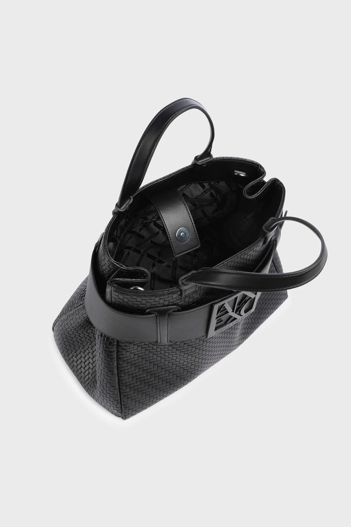 Armani Exchange Logolu Çıkarılabilir Askılı Kadın Çanta XW000285 AF22628 UC001 SİYAH - 5