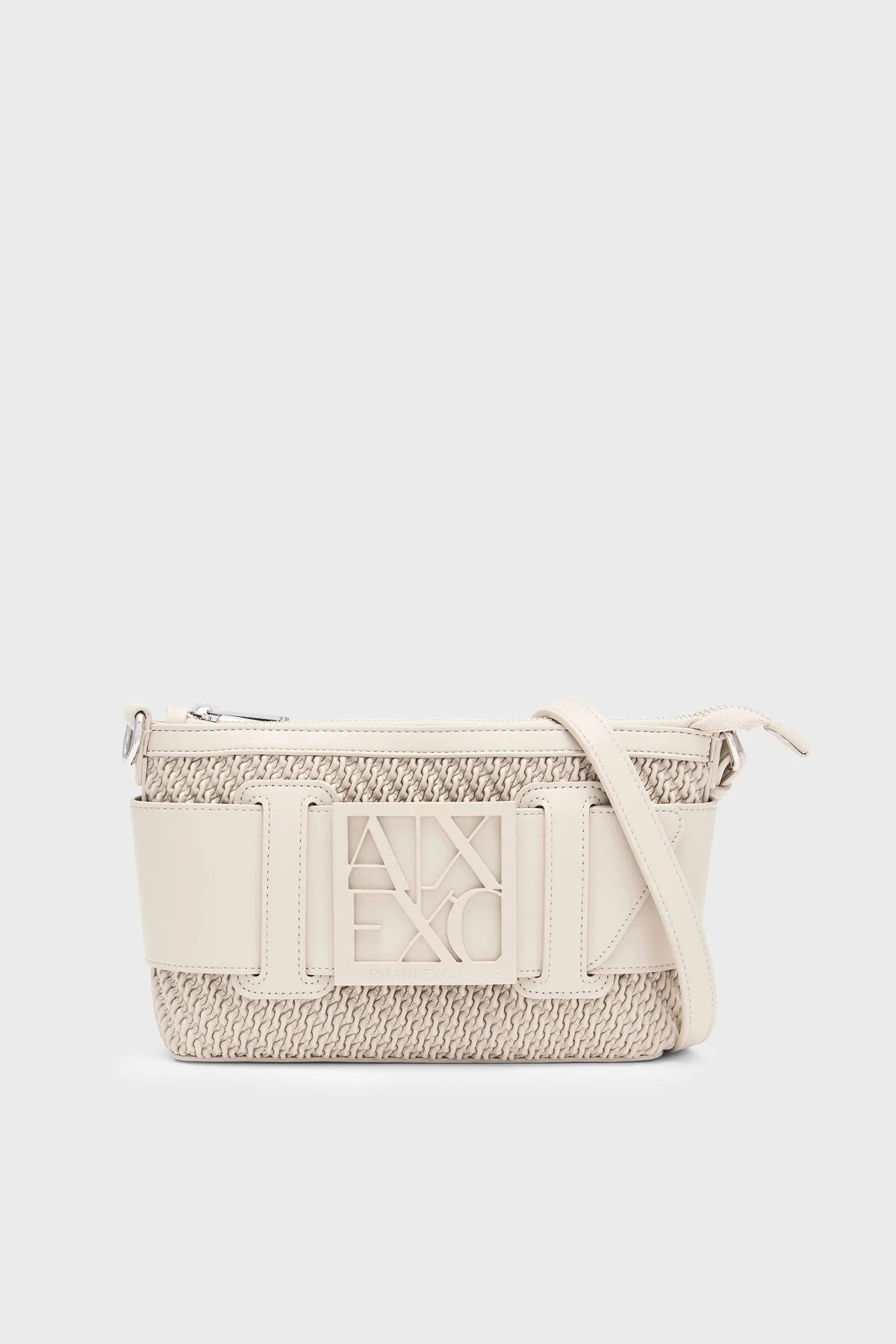 Armani Exchange Logolu Çıkarılabilir Askılı Kadın Çanta XW000921 AF26444 M6172 Bej - 1