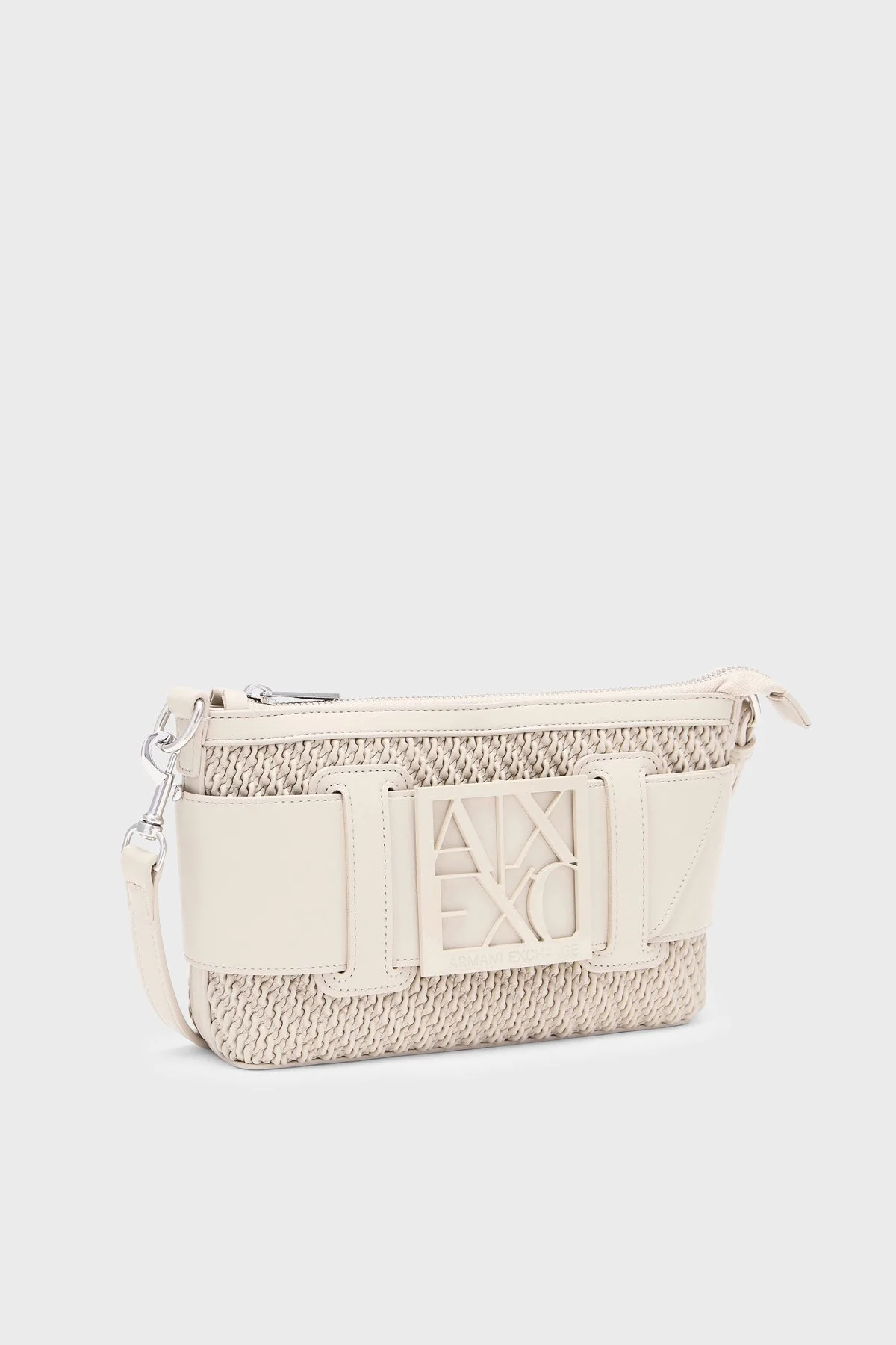 Armani Exchange Logolu Çıkarılabilir Askılı Kadın Çanta XW000921 AF26444 M6172 Bej - 3