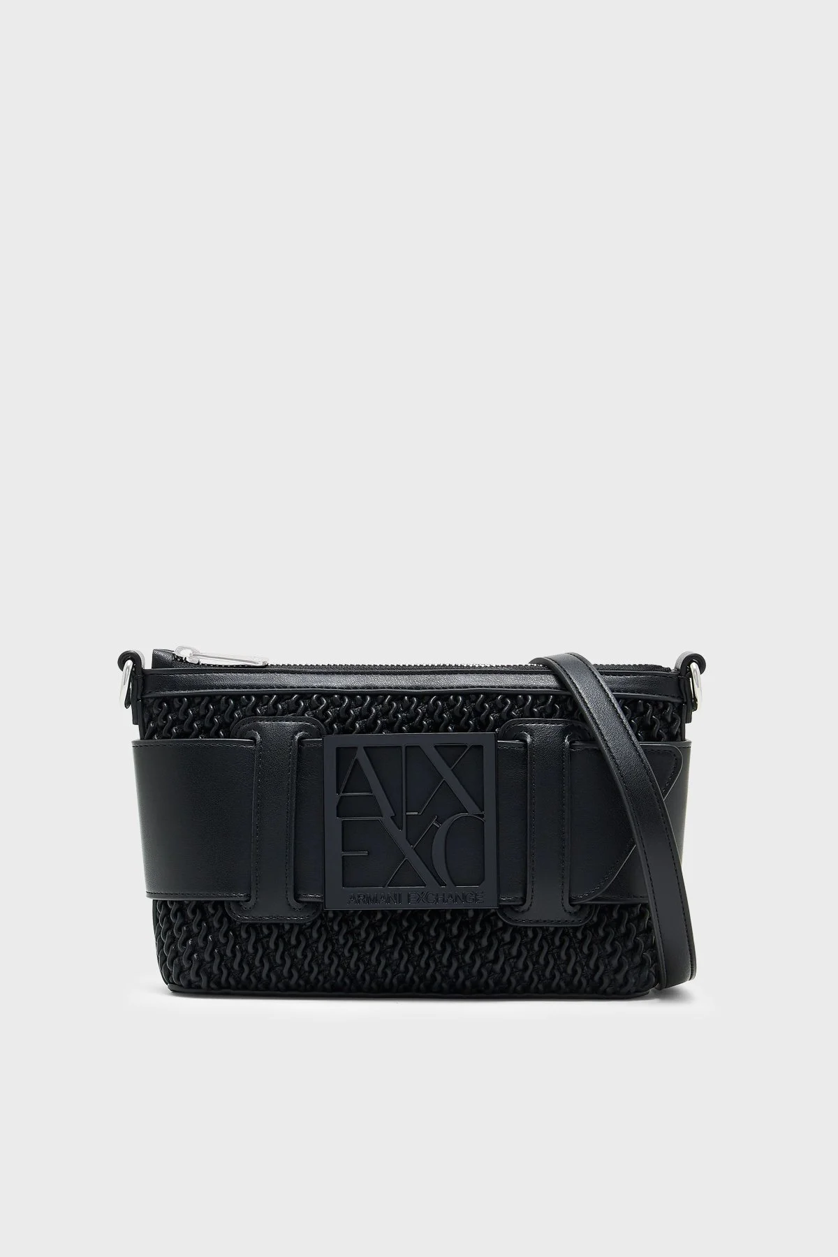 Armani Exchange Logolu Çıkarılabilir Askılı Kadın Çanta XW000921 AF26444 MC043 Siyah - 1