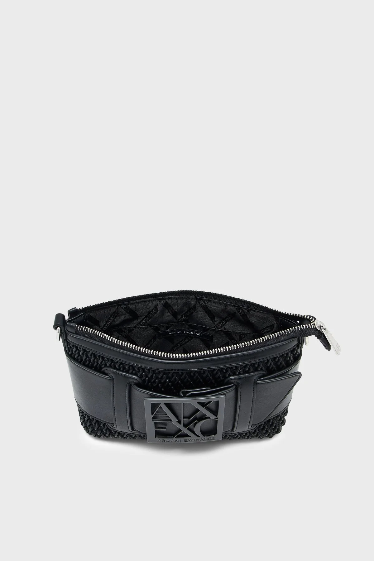 Armani Exchange Logolu Çıkarılabilir Askılı Kadın Çanta XW000921 AF26444 MC043 Siyah - 6