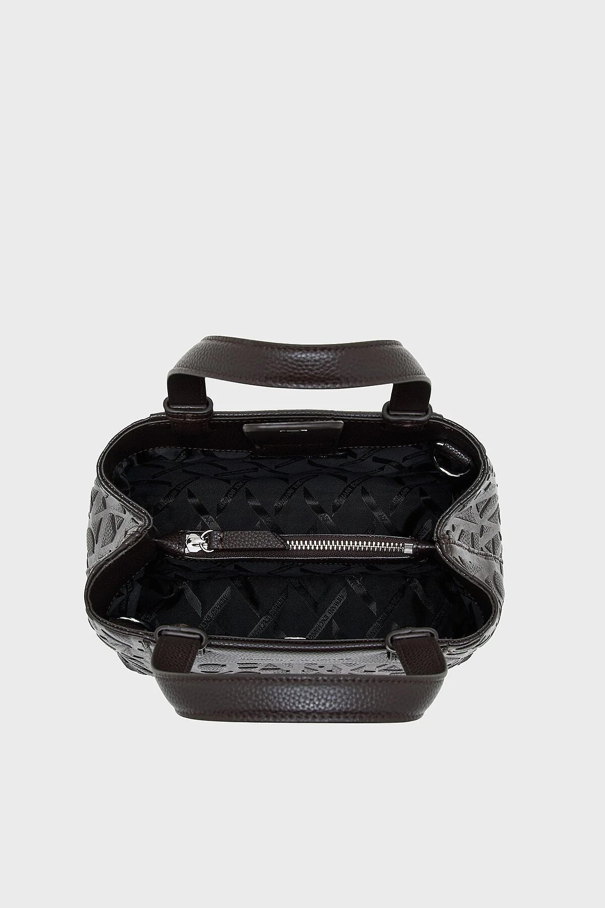 Armani Exchange Logolu Çıkarılabilir Askılı Kadın Çanta XW001576 AF15774 U6032 Kahve - 6