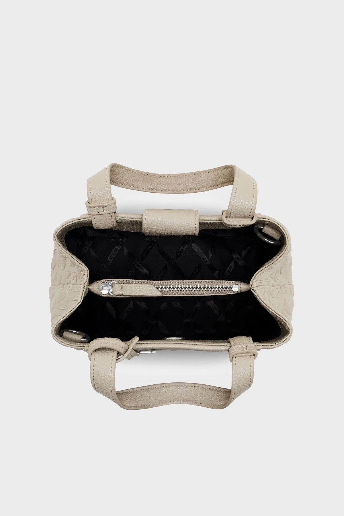 Armani Exchange Logolu Çıkarılabilir Askılı Kadın Çanta XW001576 AF15774 U6208 Ekru - 7