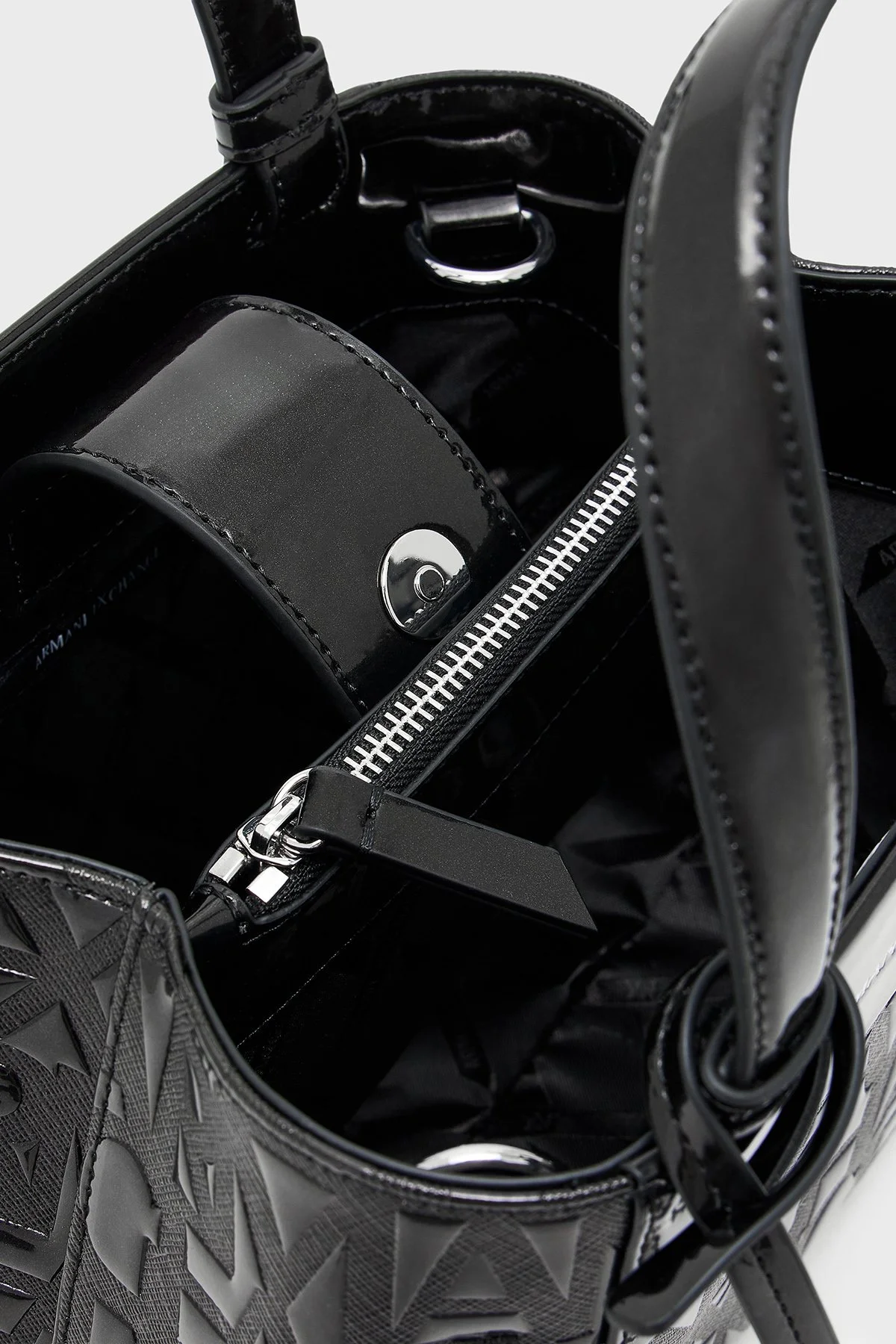 Armani Exchange Logolu Çıkarılabilir Askılı Kadın Çanta XW001576 AF17290 UC001 Siyah - 5