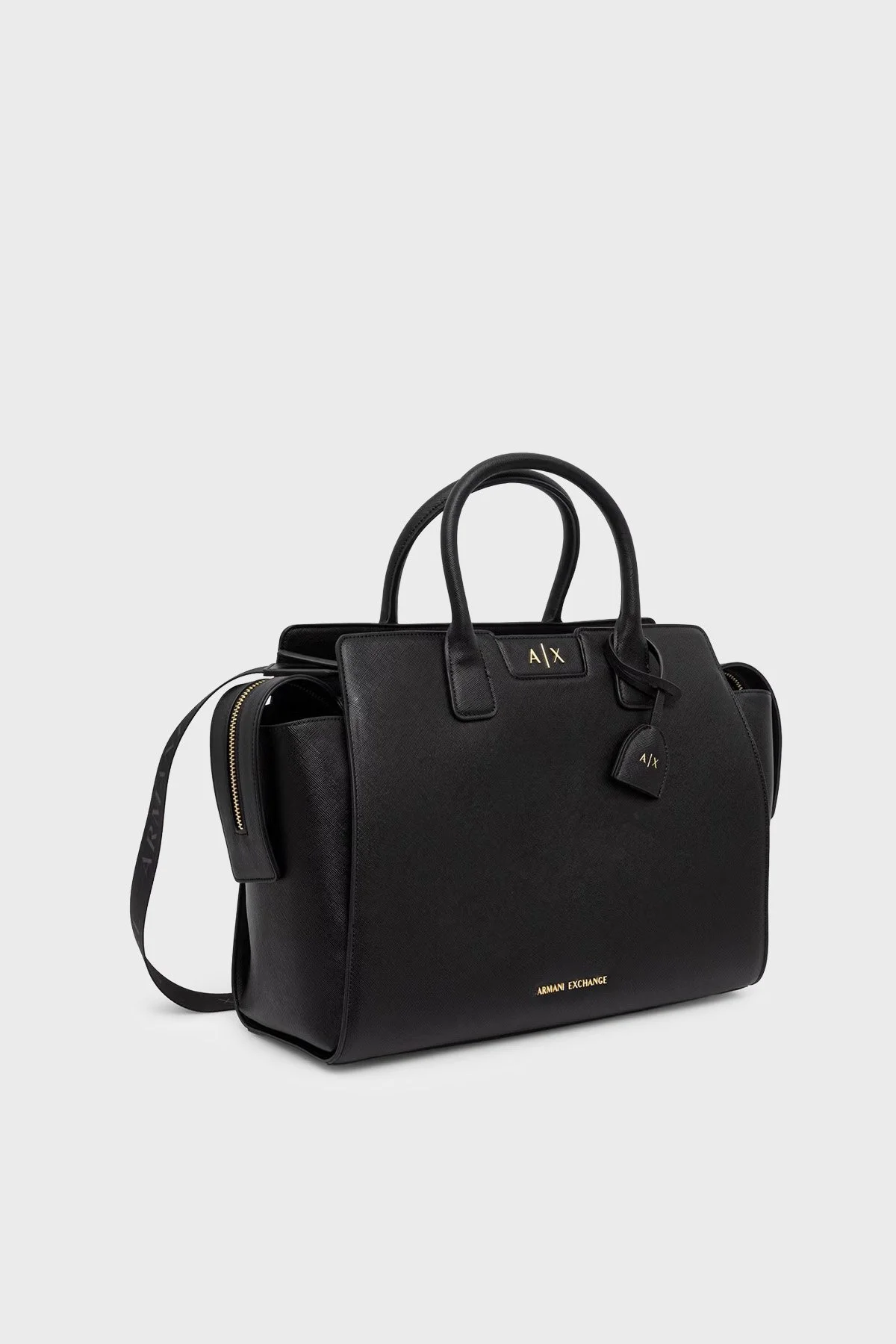 Armani Exchange Logolu Çıkarılabilir Askılı Kadın Çanta XW002157 AF26570 UC001 Siyah - 2