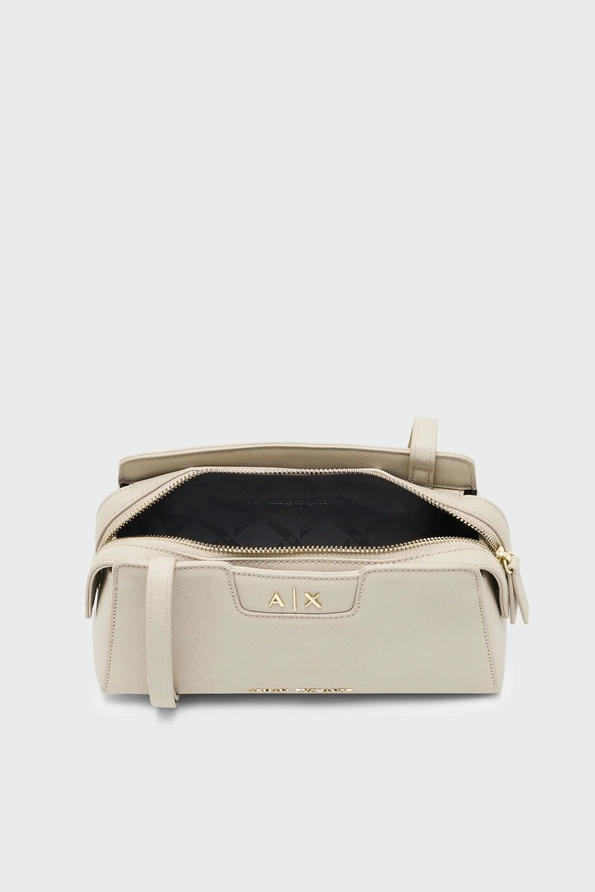 Armani Exchange Logolu Çıkarılabilir Askılı Kadın Çanta XW002160 AF26570 U6208 Ekru - 4