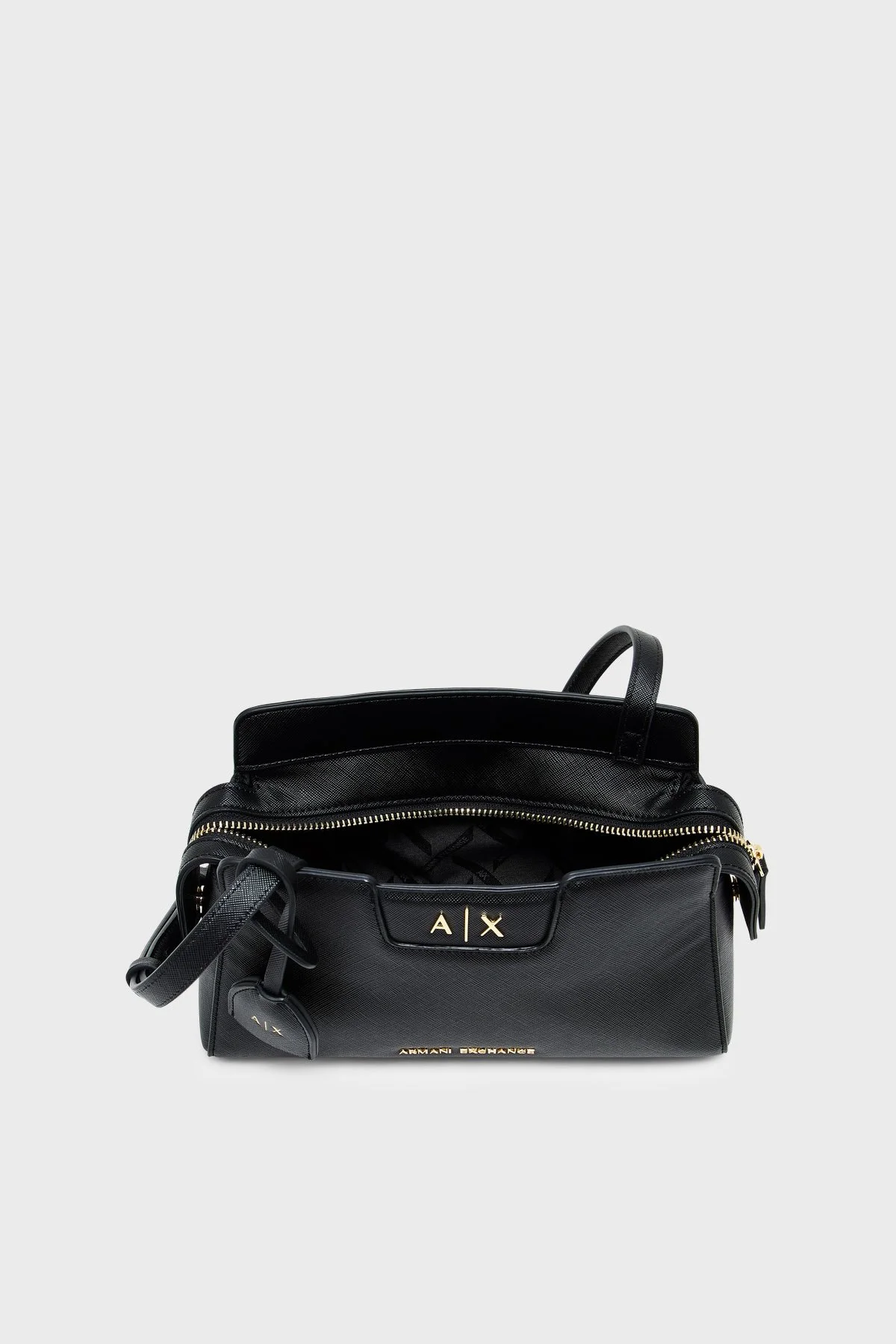 Armani Exchange Logolu Çıkarılabilir Askılı Kadın Çanta XW002160 AF26570 UC001 Siyah - 4
