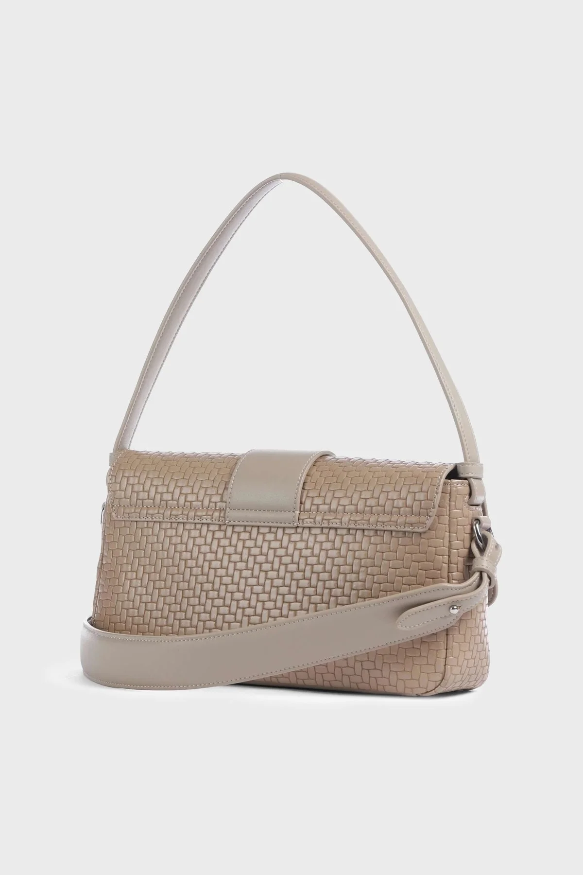 Armani Exchange Logolu Çıkarılabilir Askılı Kadın Çanta XW002592 AF22628 U6223 Bej - 2