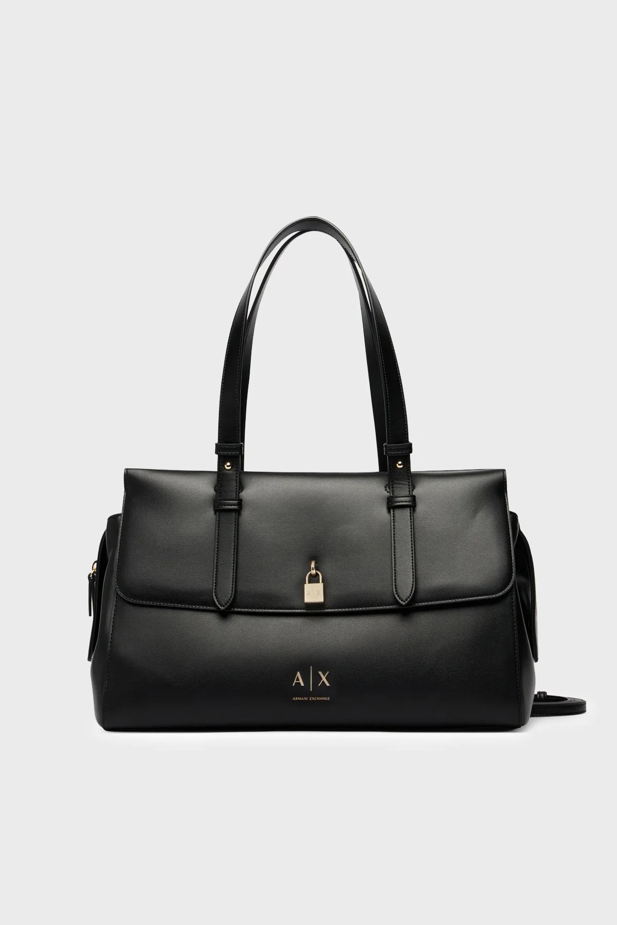 Armani Exchange Logolu Çıkarılabilir Askılı Kadın Çanta XW003020 AF28605 UC001 Siyah - 1