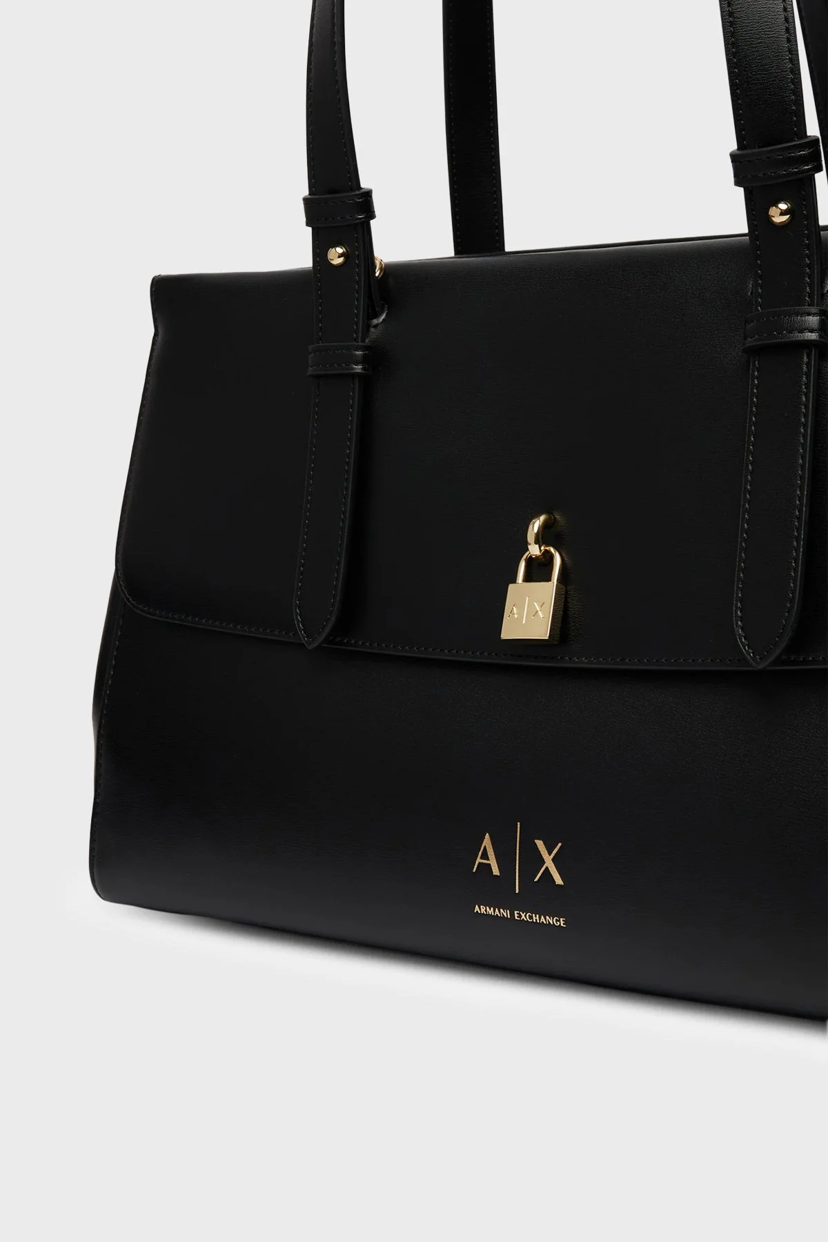 Armani Exchange Logolu Çıkarılabilir Askılı Kadın Çanta XW003020 AF28605 UC001 Siyah - 3