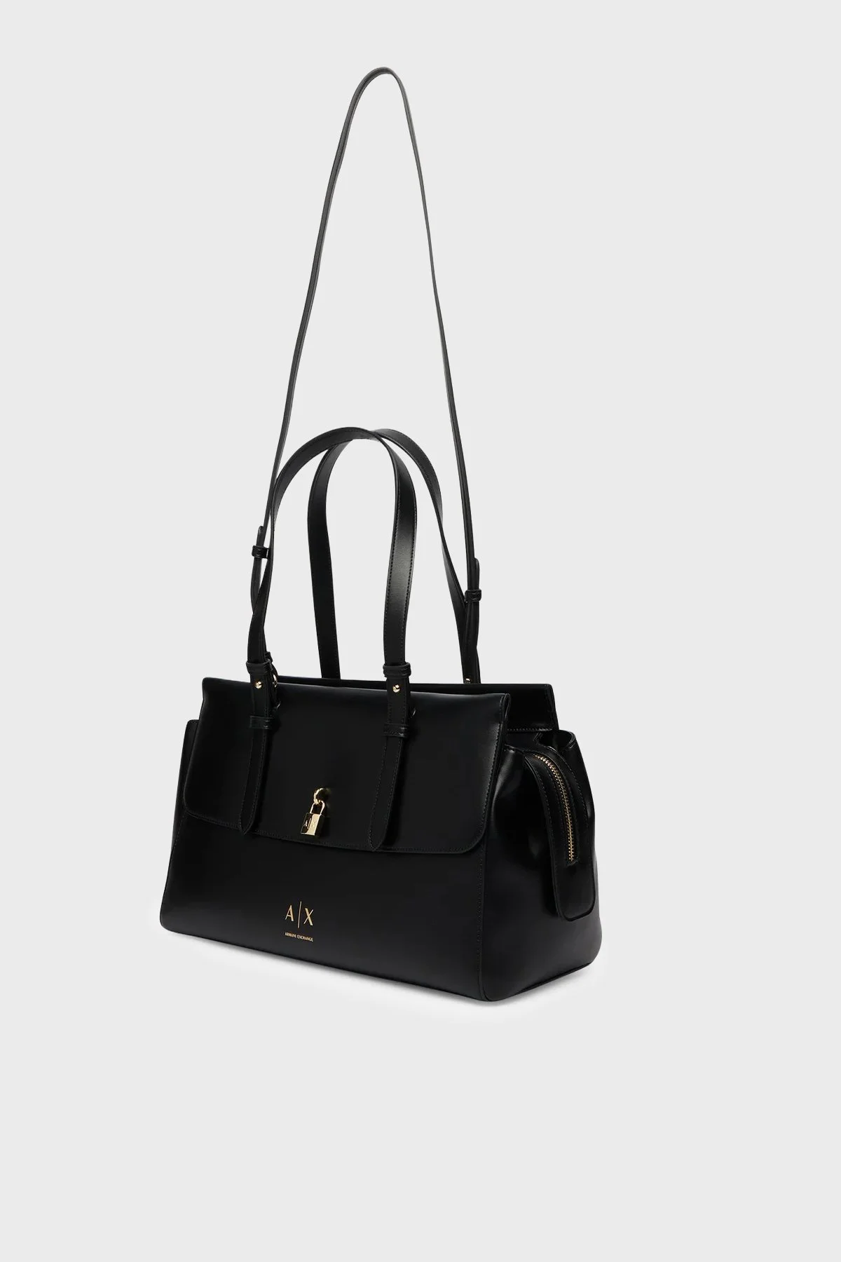 Armani Exchange Logolu Çıkarılabilir Askılı Kadın Çanta XW003020 AF28605 UC001 Siyah - 6