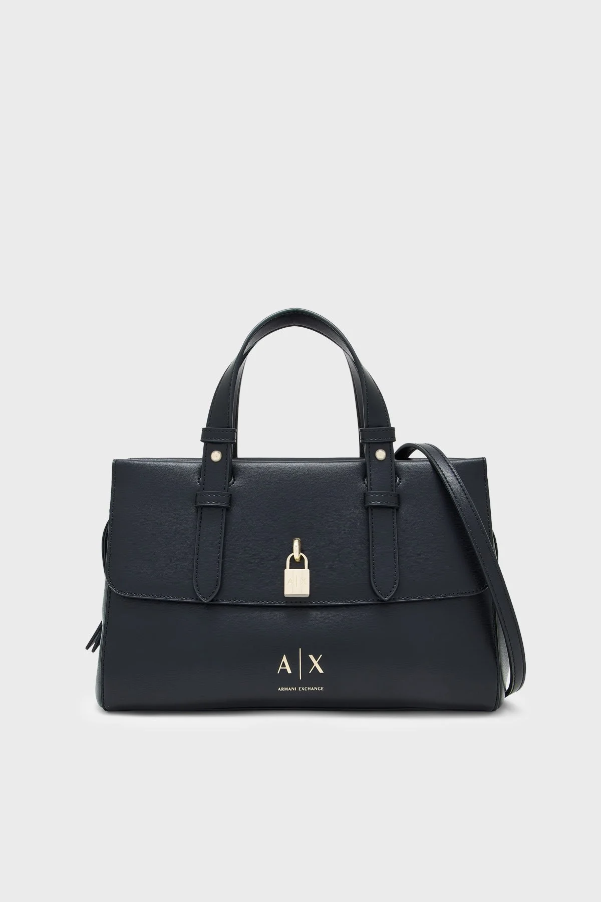 Armani Exchange Logolu Çıkarılabilir Askılı Kadın Çanta XW003055 AF28605 UC001 Siyah - 1