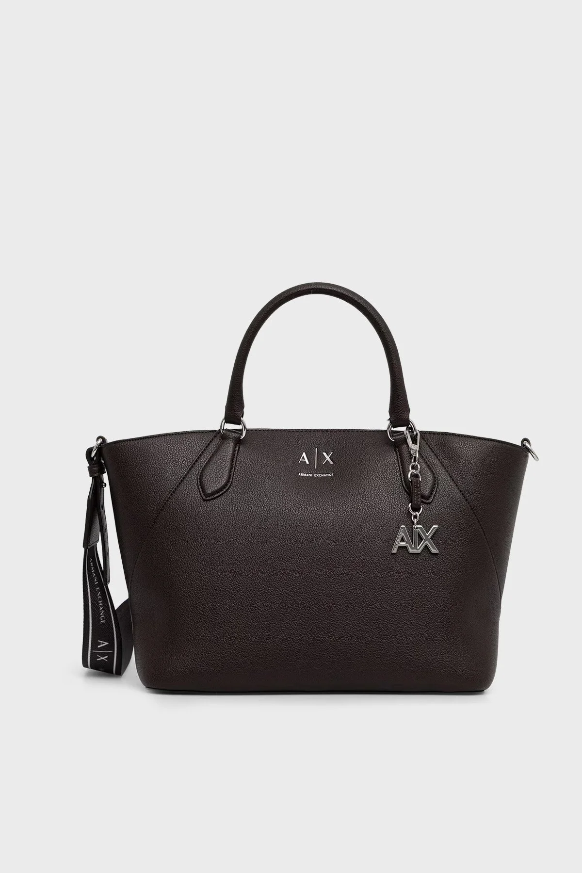 Armani Exchange Logolu Çıkarılabilir Askılı Kadın Çanta XW003086 AF26569 U6032 Kahve - 1