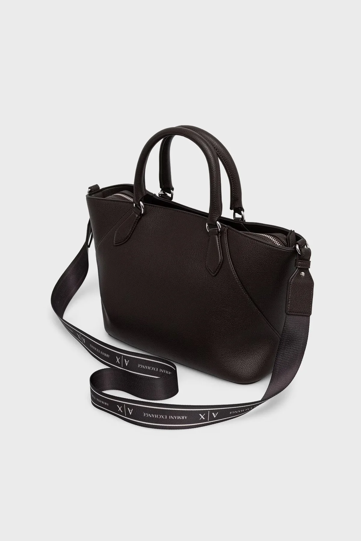 Armani Exchange Logolu Çıkarılabilir Askılı Kadın Çanta XW003086 AF26569 U6032 Kahve - 2
