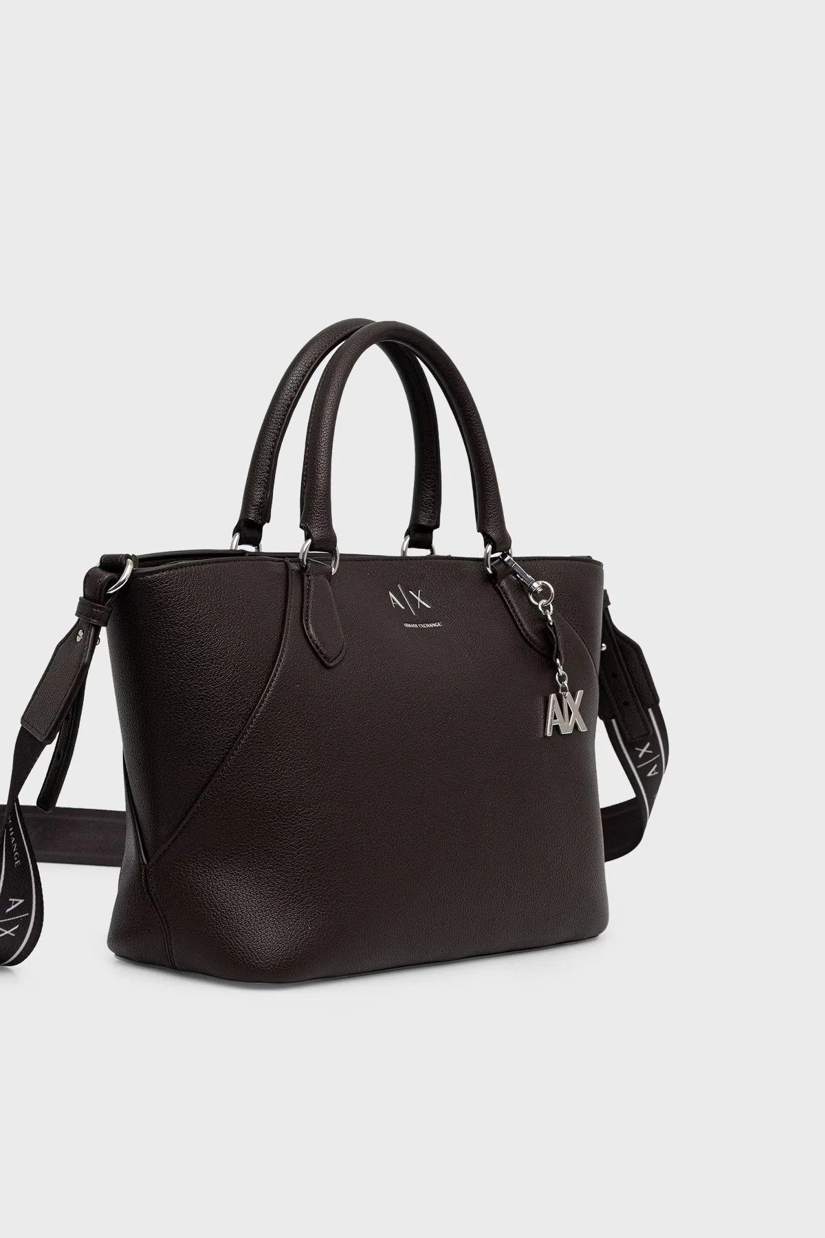 Armani Exchange Logolu Çıkarılabilir Askılı Kadın Çanta XW003086 AF26569 U6032 Kahve - 3