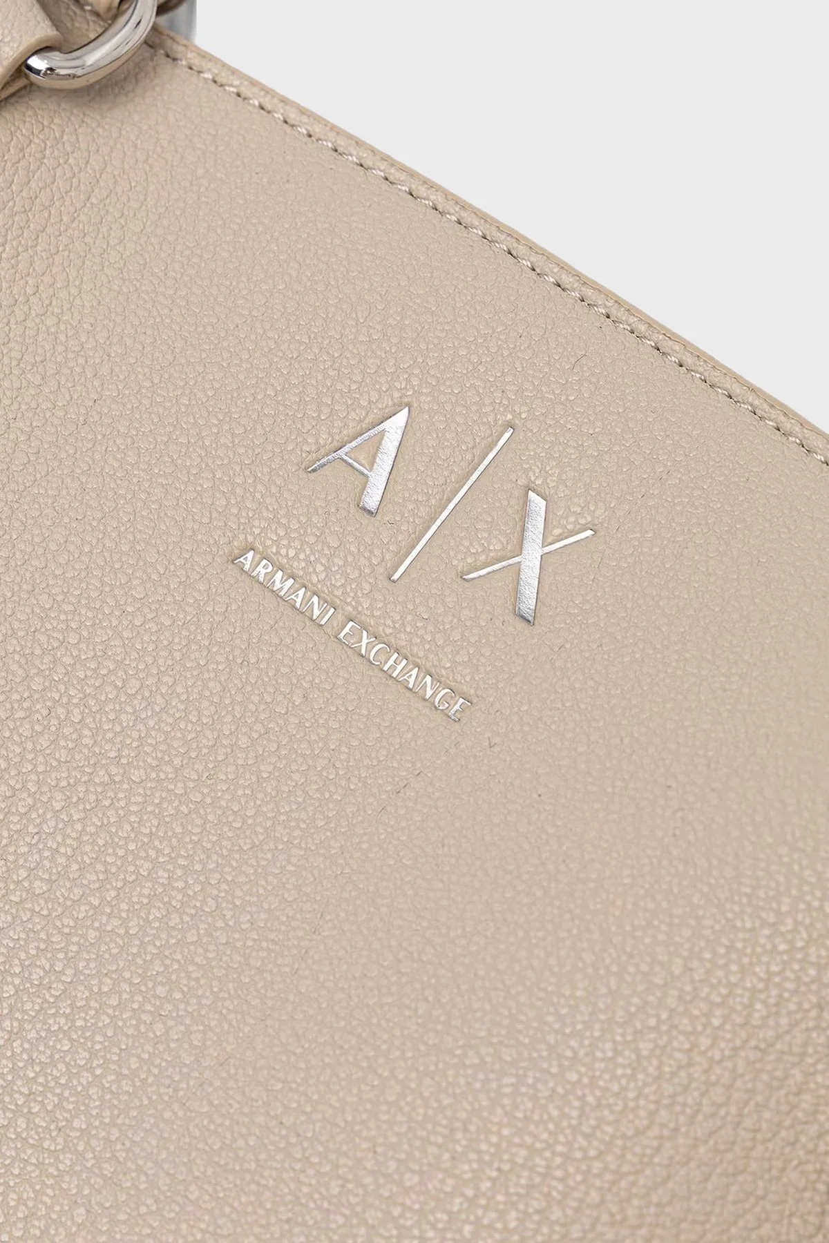 Armani Exchange Logolu Çıkarılabilir Askılı Kadın Çanta XW003086 AF26569 U6208 Ekru - 4