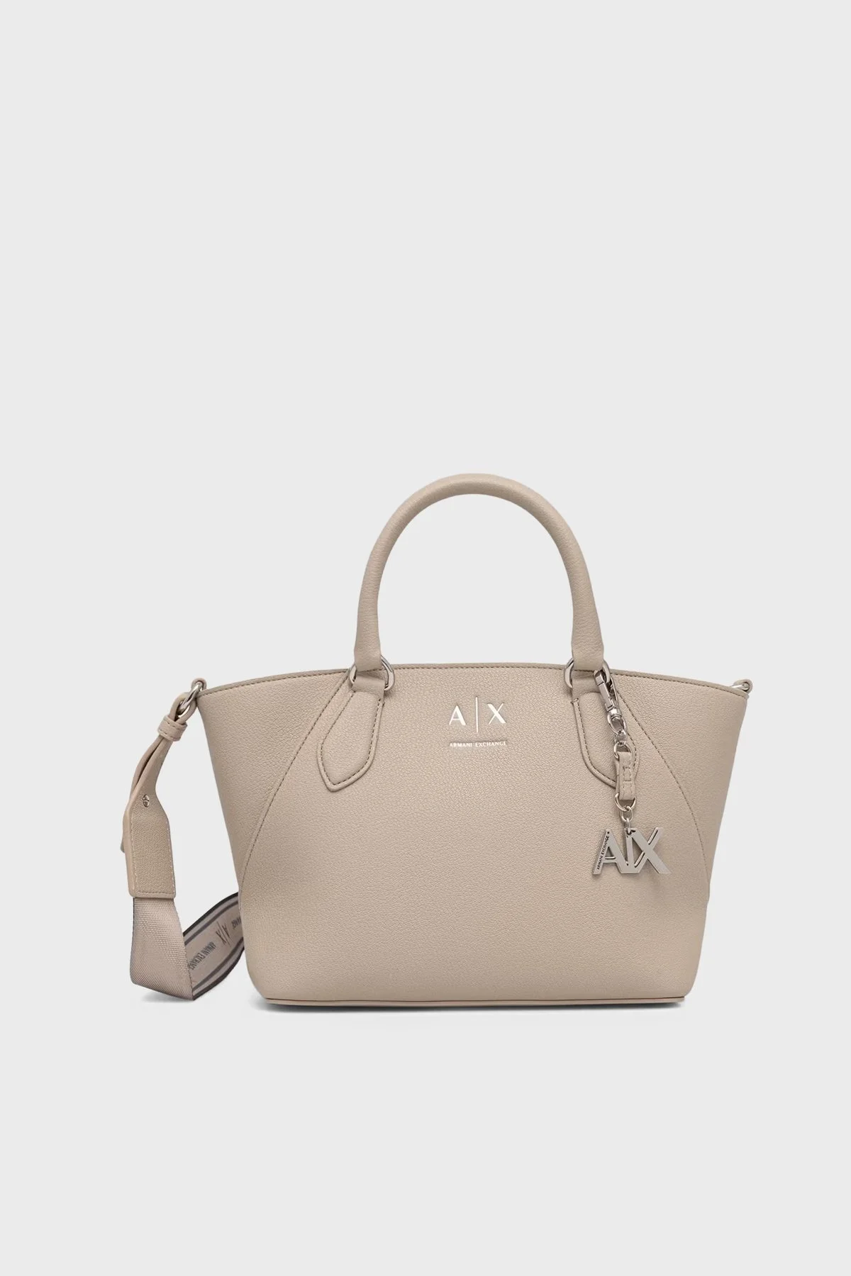 Armani Exchange Logolu Çıkarılabilir Askılı Kadın Çanta XW003143 AF26569 U6208 Ekru - 1