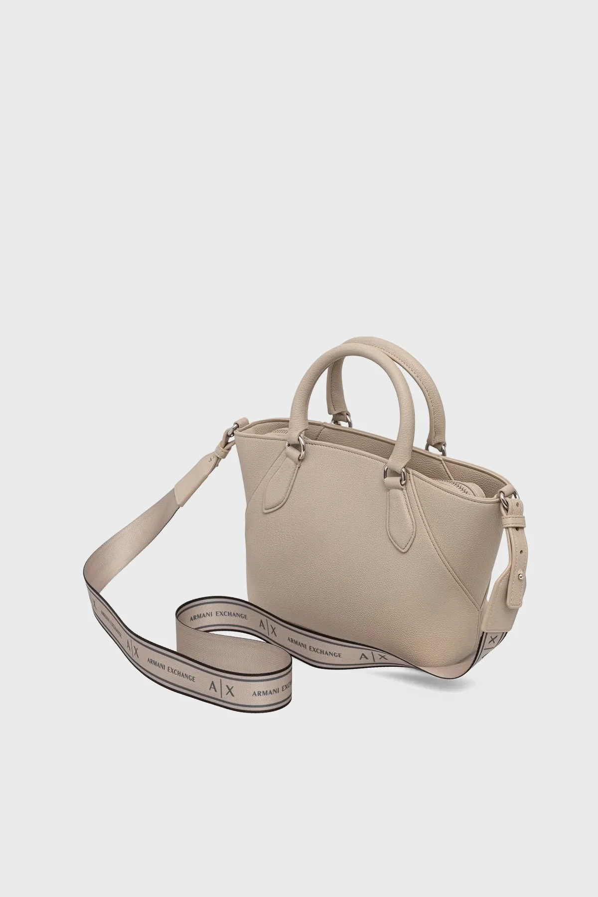 Armani Exchange Logolu Çıkarılabilir Askılı Kadın Çanta XW003143 AF26569 U6208 Ekru - 2