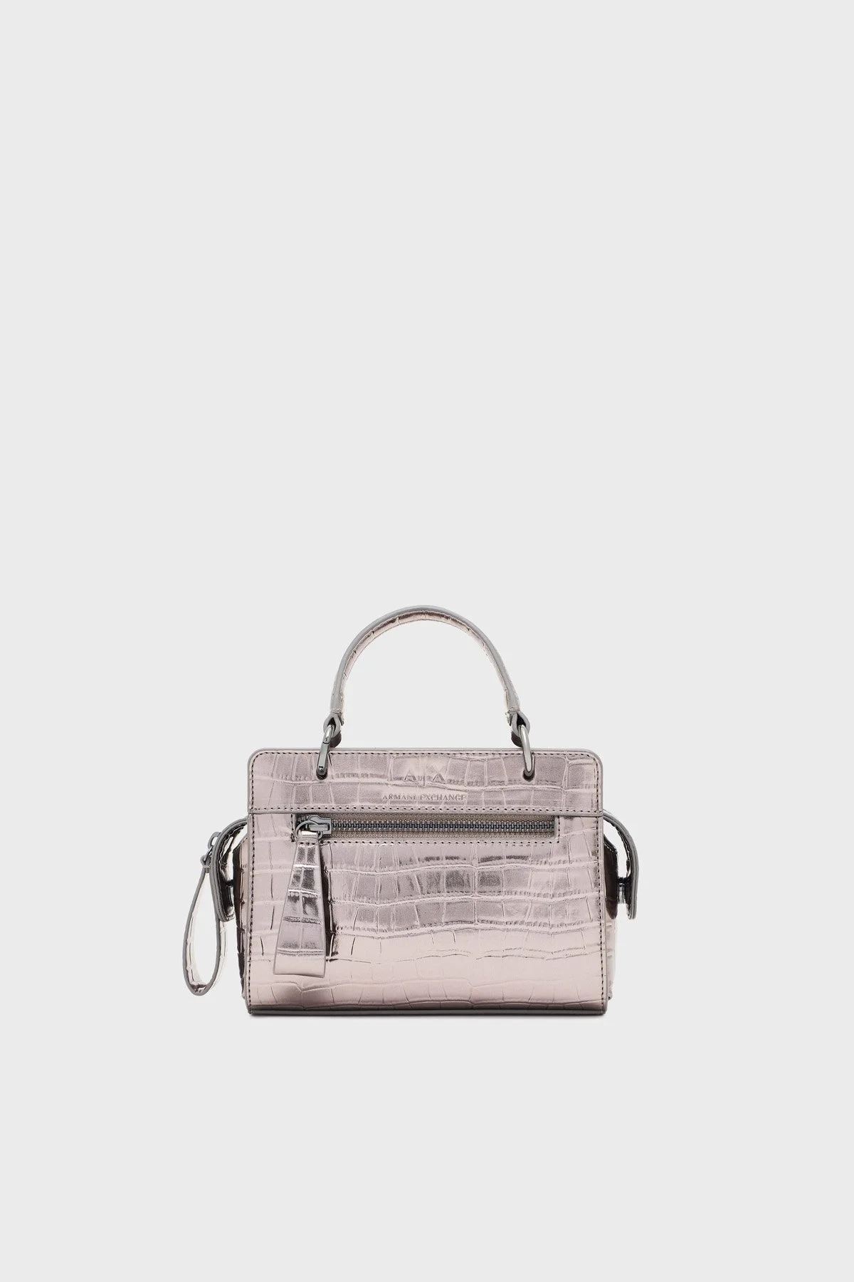 Armani Exchange Logolu Çıkarılabilir Askılı Mini Bayan Çanta XW001212 AF15628 U8097 GÜMÜŞ - 1