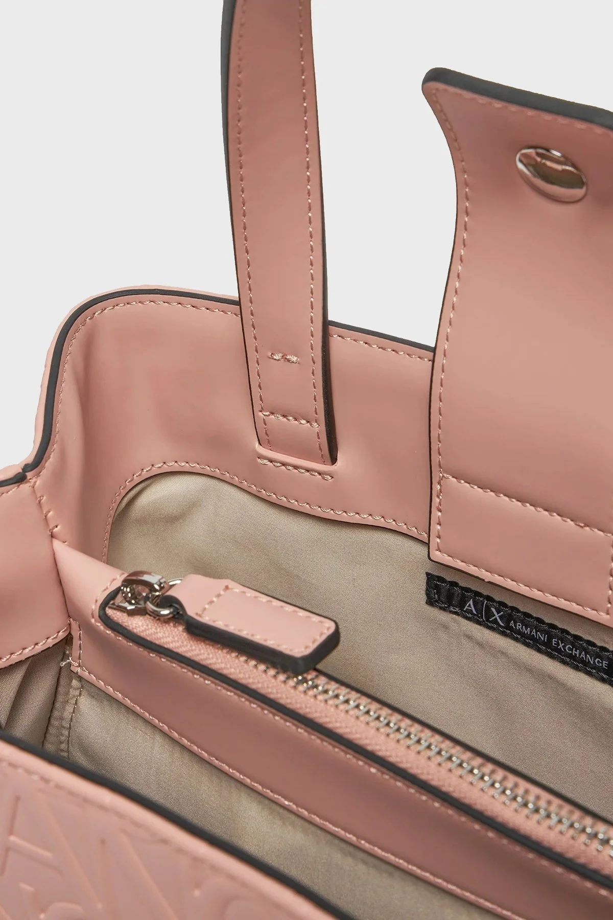 Armani Exchange Logolu Çıkarılabilir Omuz Askılı Bayan Çanta 942647 CC793 20570 PUDRA - 4