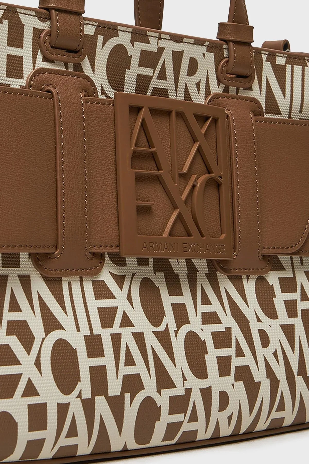 Armani Exchange Logolu Çıkarılabilir Omuz Askılı Bayan Çanta 942690 3F742 20511 BEYAZ - 5