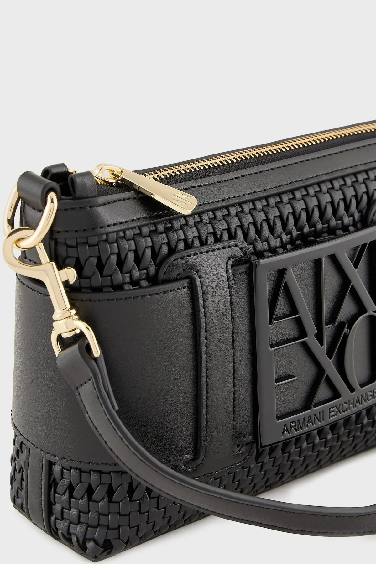 Armani Exchange Logolu Çıkarılabilir Omuz Askılı Bayan Çanta 942907 4R736 00020 SİYAH - 3