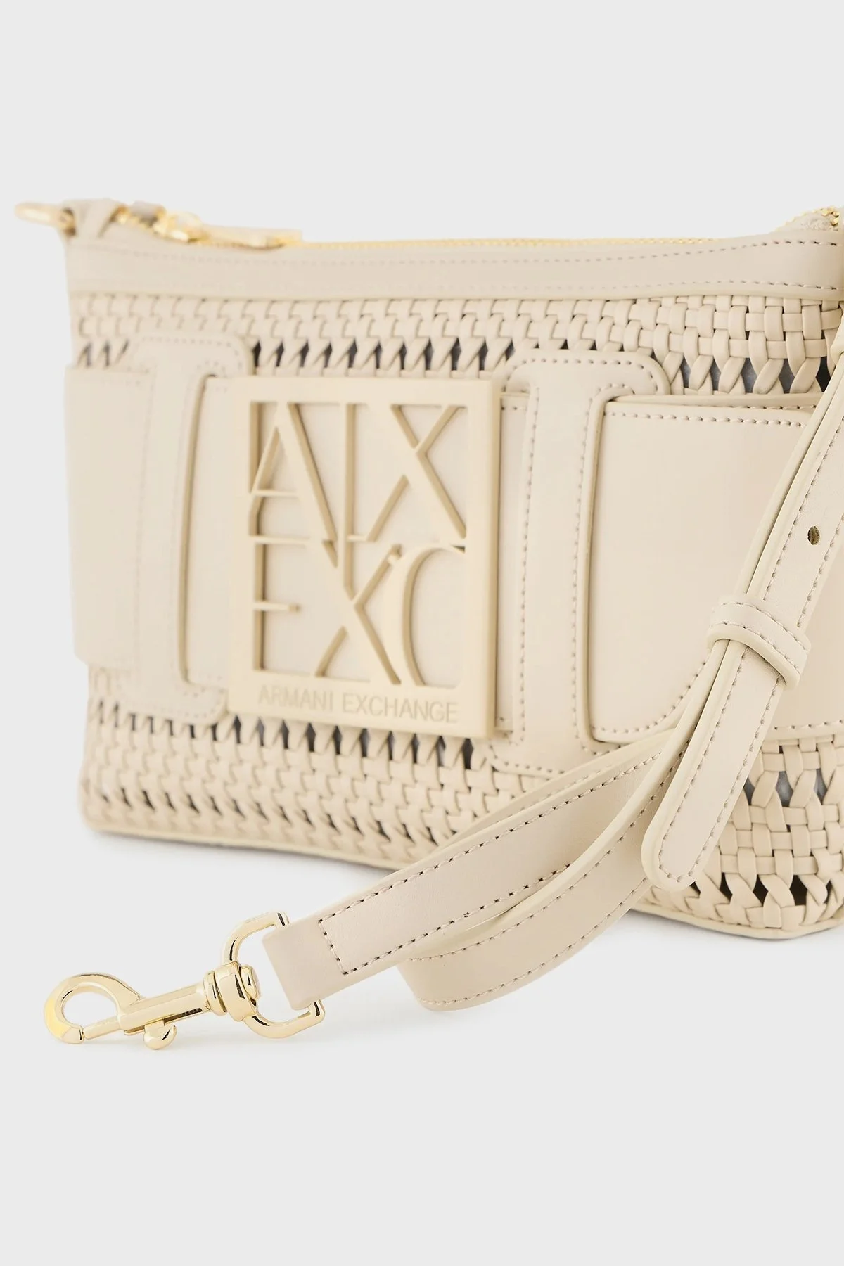 Armani Exchange Logolu Çıkarılabilir Omuz Askılı Bayan Çanta 942907 4R736 11950 BEJ - 3