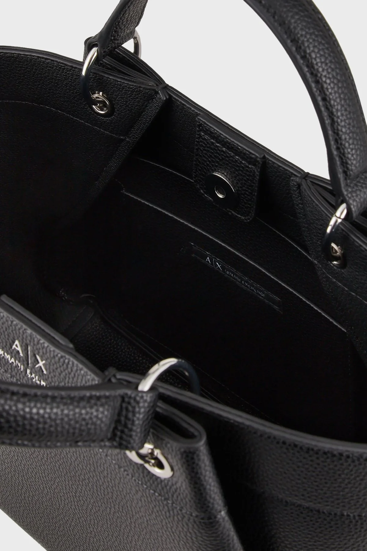 Armani Exchange Logolu Çıkarılabilir Omuz Askılı Bayan Çanta 942911 CC783 00020 SİYAH - 5