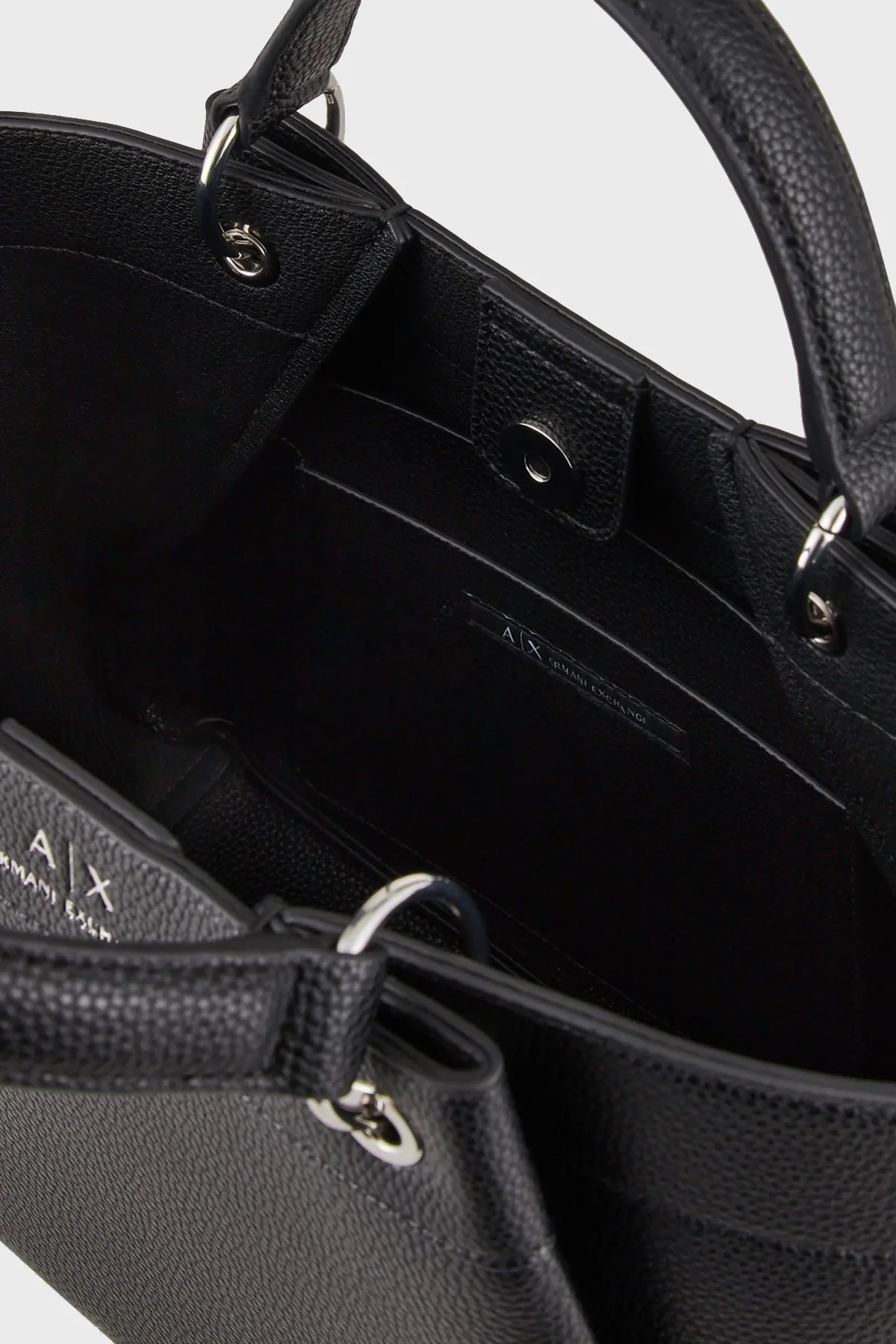 Armani Exchange Logolu Çıkarılabilir Omuz Askılı Kadın Çanta 942911 CC783 00020 SİYAH - 5