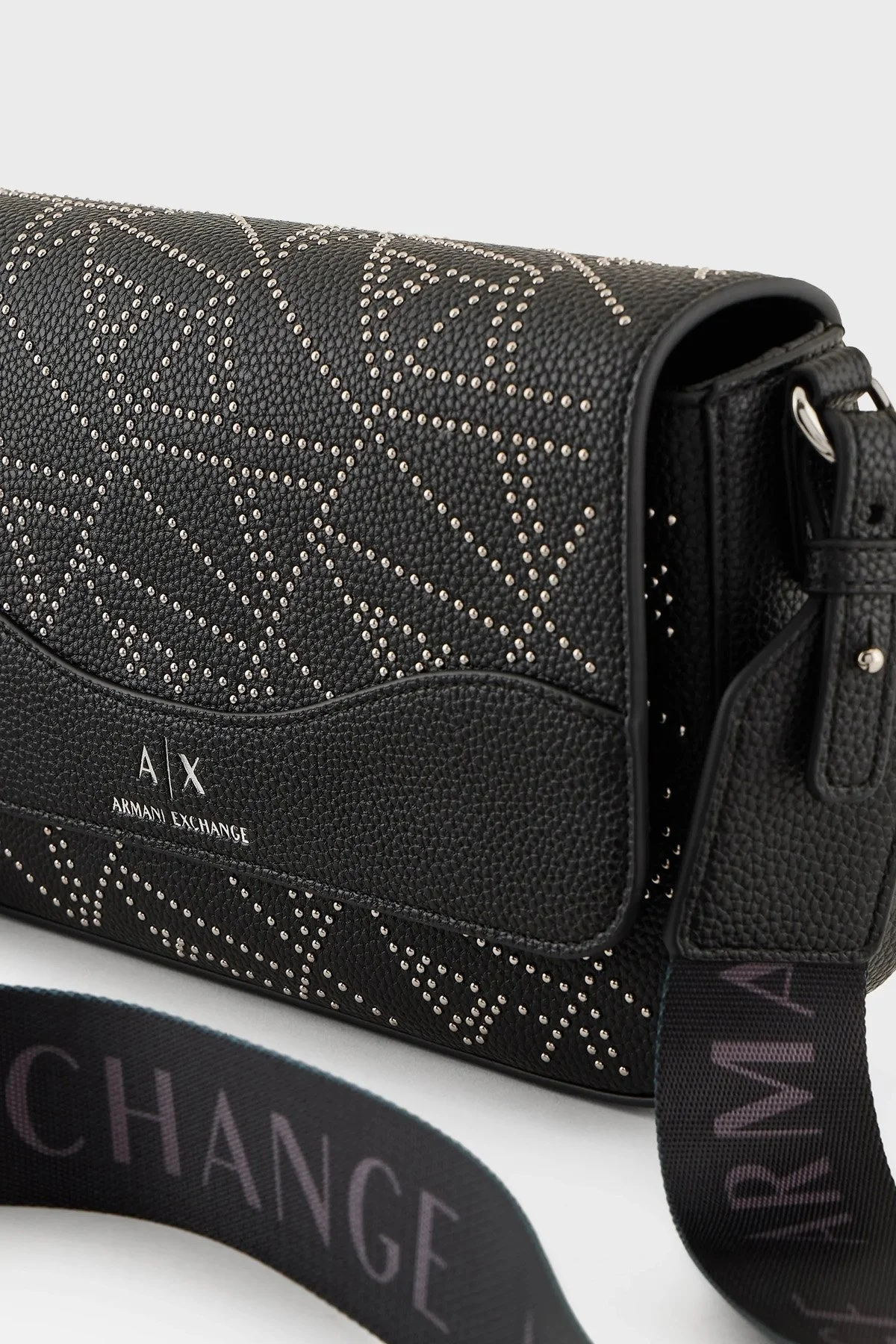 Armani Exchange Logolu Çıkarılabilir Omuz Askılı Bayan Çanta 942912 4F796 00020 SİYAH - 7