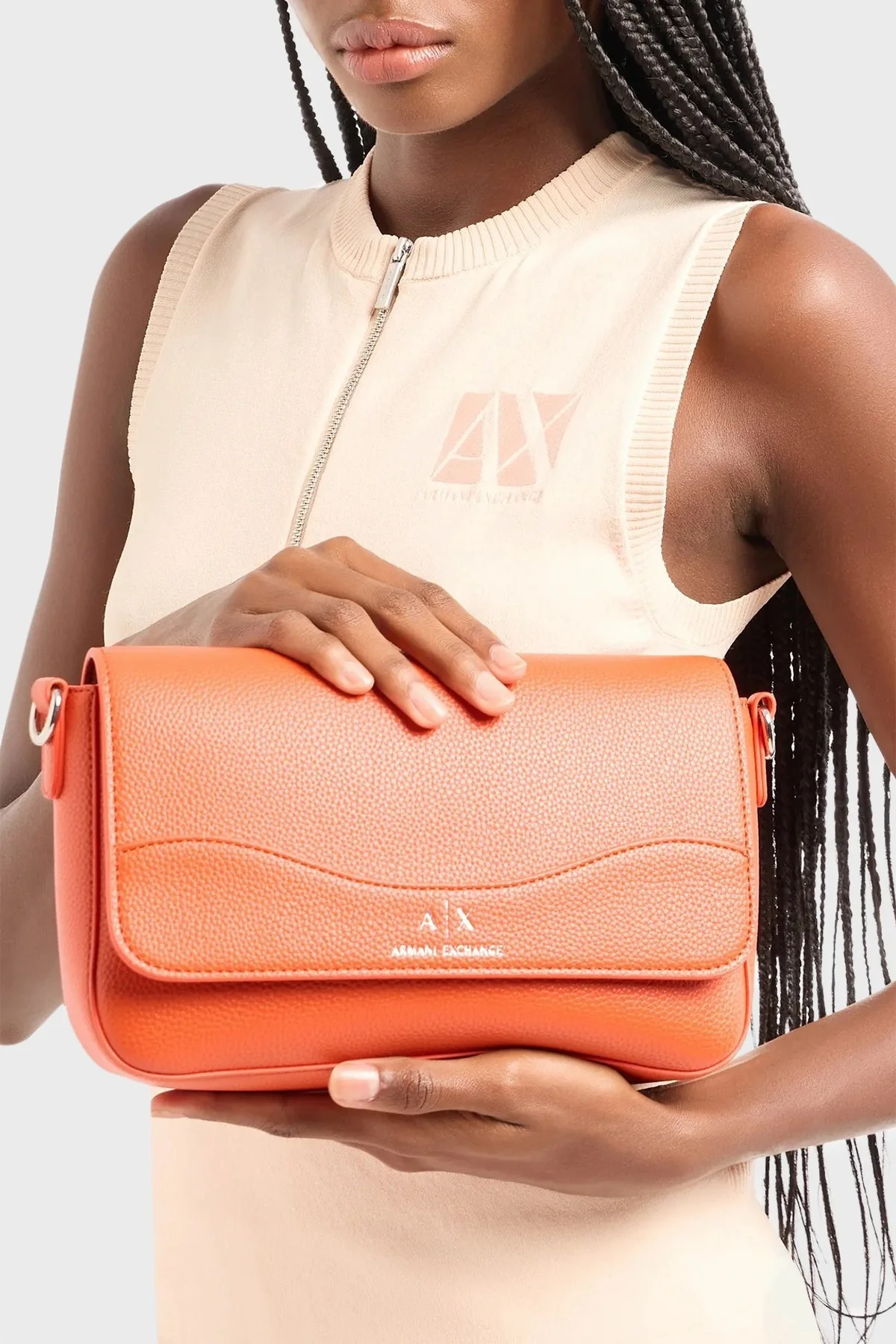 Armani Exchange Logolu Çıkarılabilir Omuz Askılı Bayan Çanta 942912 CC783 20162 TURUNCU - 2