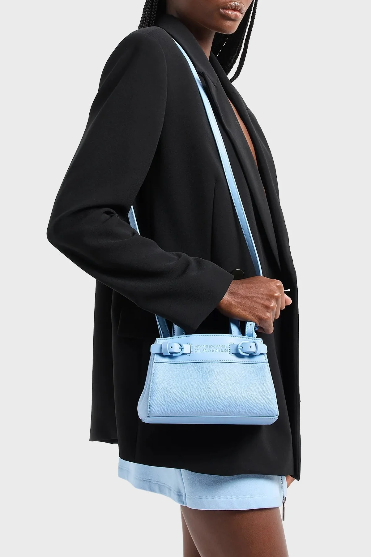 Armani Exchange Logolu Çıkarılabilir Omuz Askılı Bayan Çanta 949134 4R750 24532 MAVİ - 3