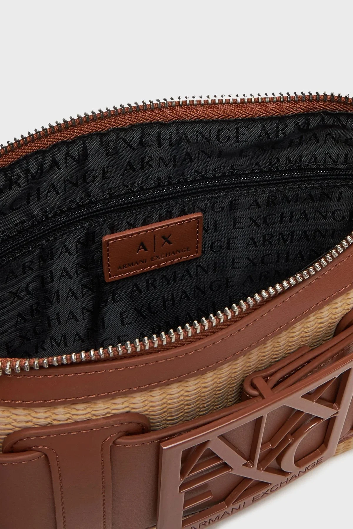 Armani Exchange Logolu Çıkarılabilir Omuz Askılı Bayan Çanta XW000921 AF13673 U6164 VİSKİ - 4