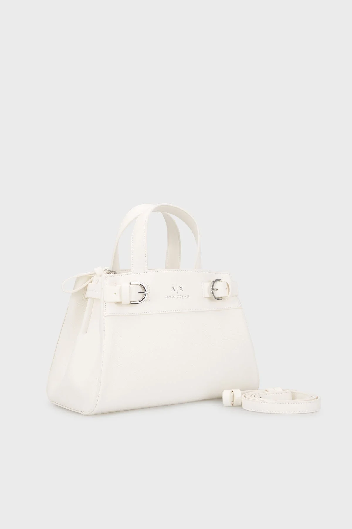 Armani Exchange Logolu Çıkarılabilir Omuz Askılı Tote Bayan Çanta 949136 4R755 14212 BEYAZ - 4