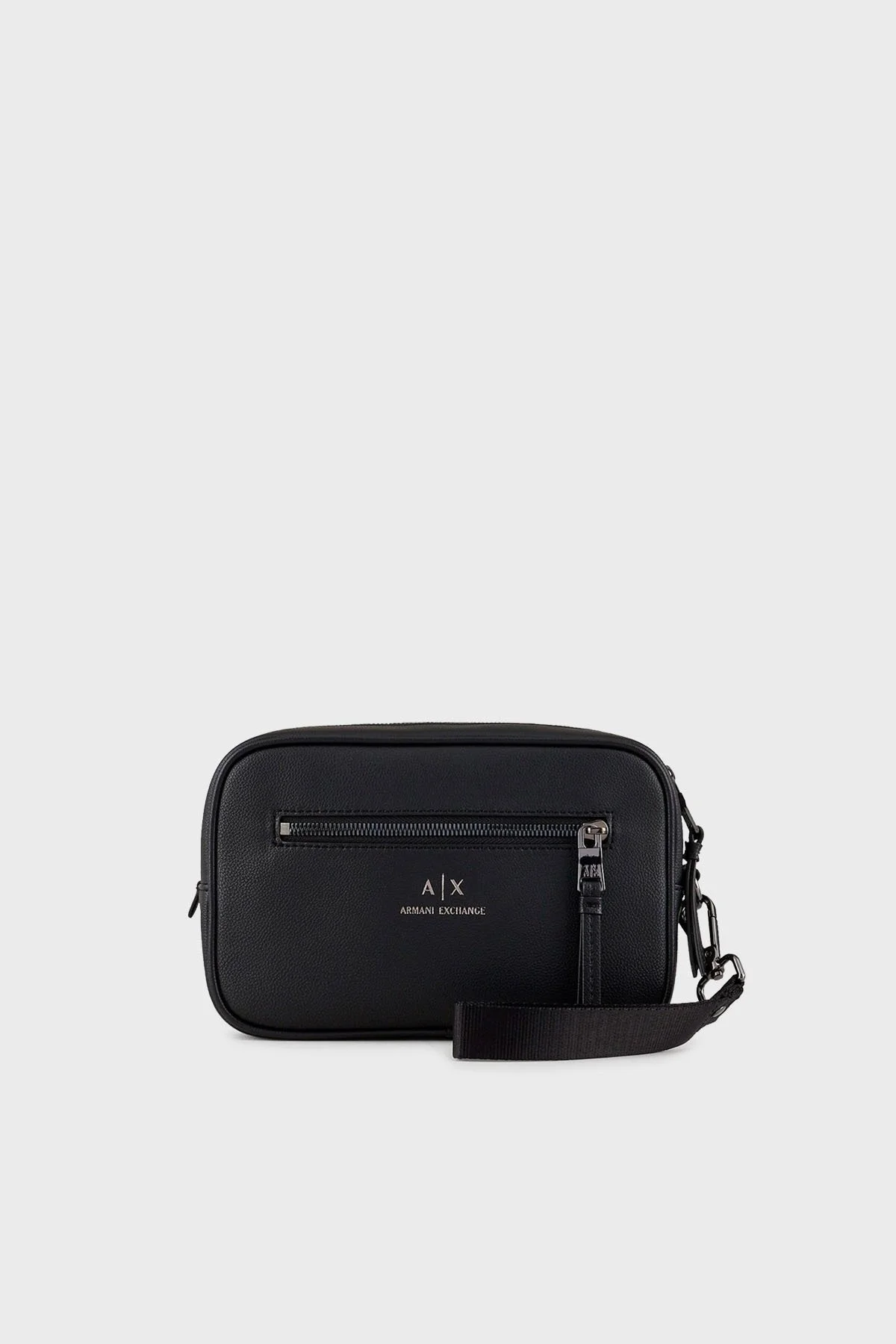 Armani Exchange Logolu Çıkarılabilir Tutma Saplı Kozmetik Erkek Çanta 958446 CC830 00020 SİYAH - 1